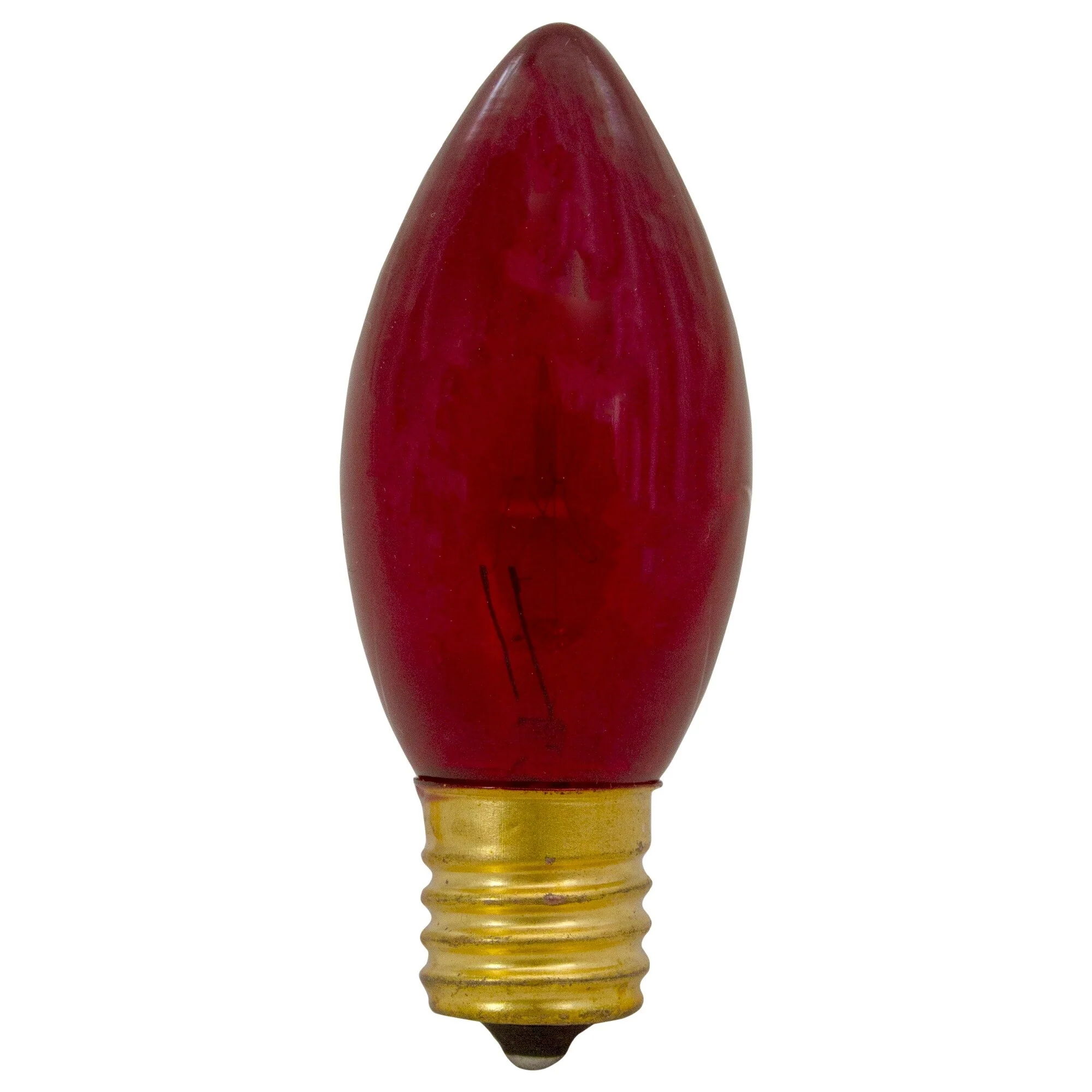 Pack of 4 Red C9 Transparent Christmas Replacement Bulbs