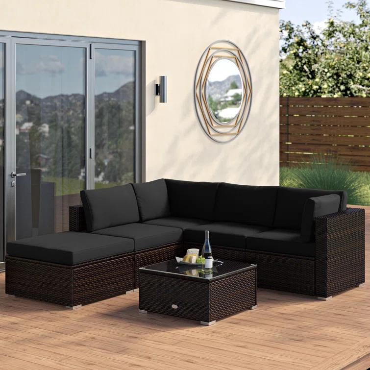 Planada 5 - Person Outdoor Seating Group with Cushions