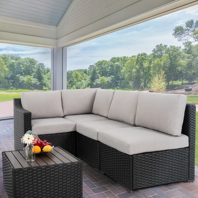 5 - Person Outdoor Seating Group with Cushions