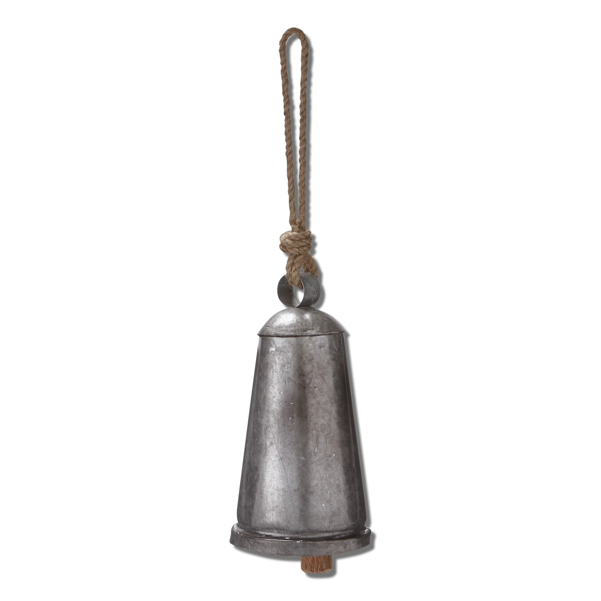 Vintage Bell & Jute Rope Hanger
