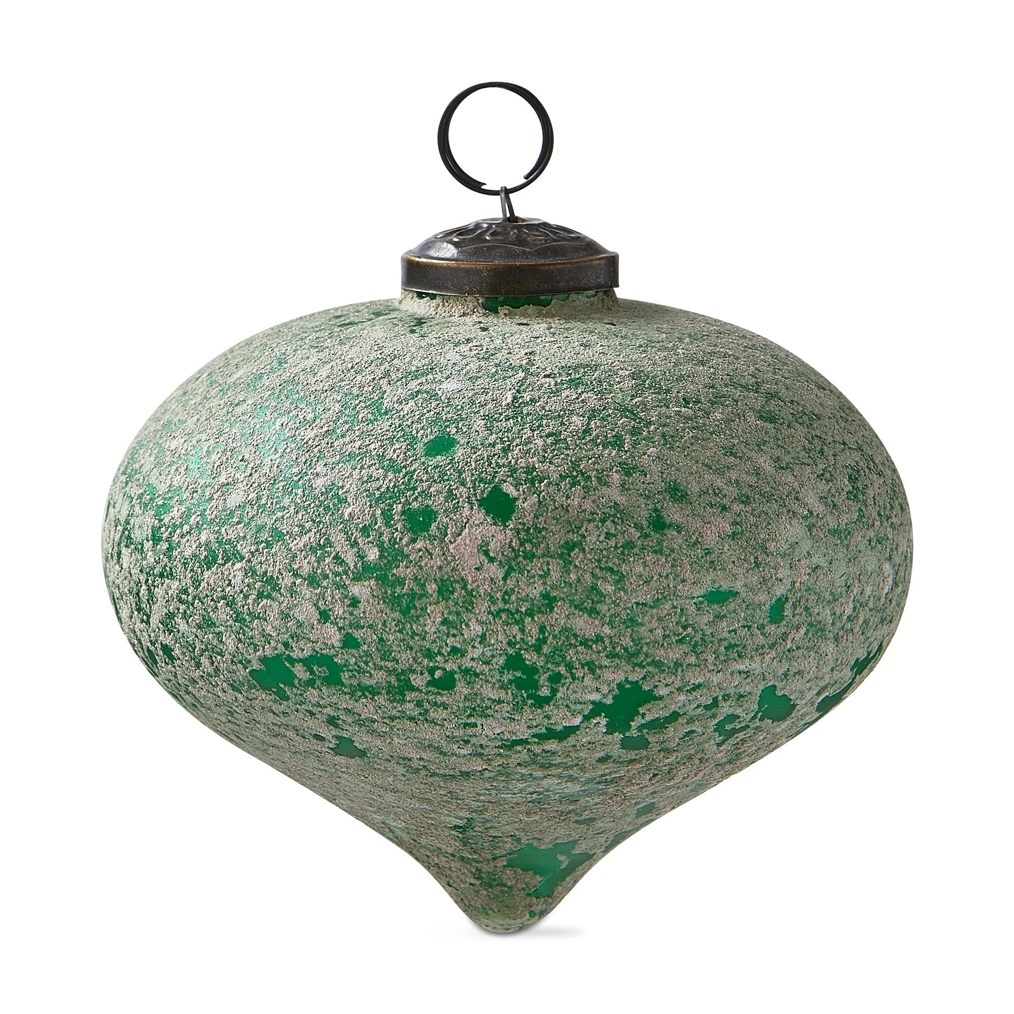 Antiqued Drop Ornament 5 In