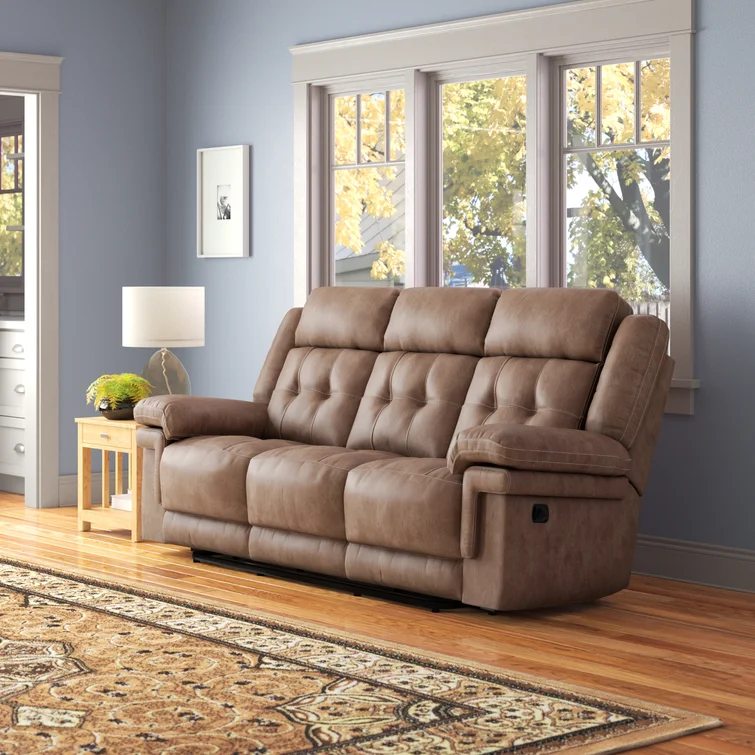 Elida 88'' Upholstered Reclining Sofa