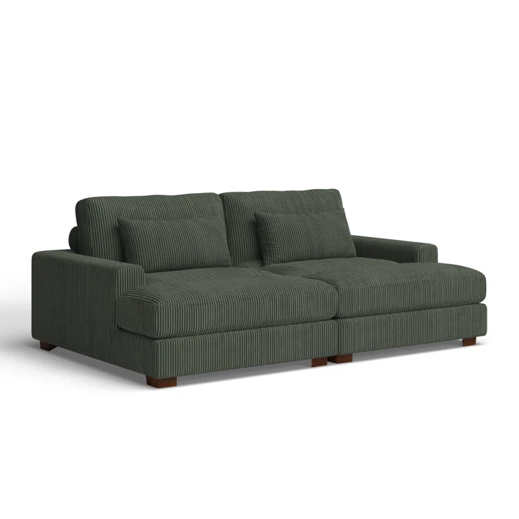Mordecai 90'' Corduroy Sleeper Sofa
