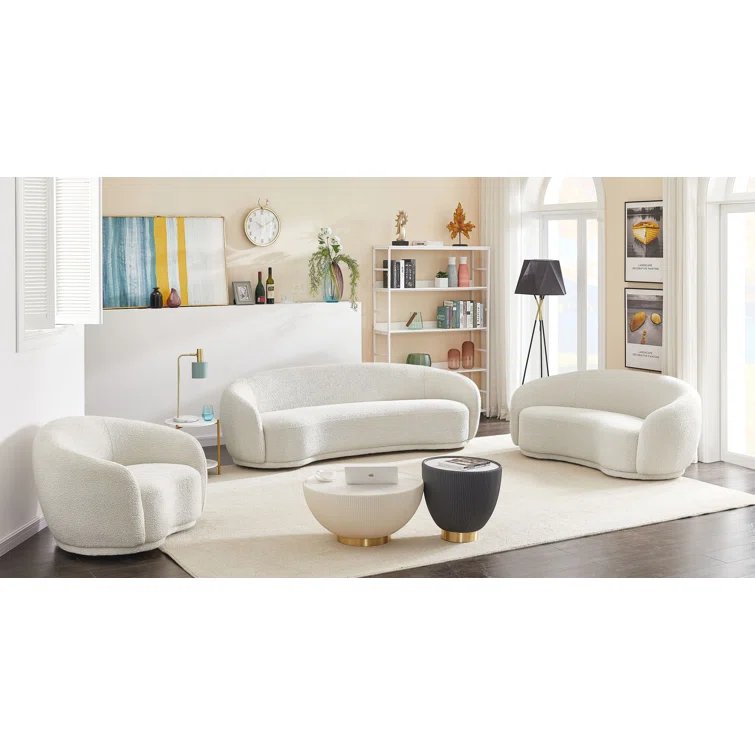 Foyzul 90" Rolled Arm Chesterfield Sofa