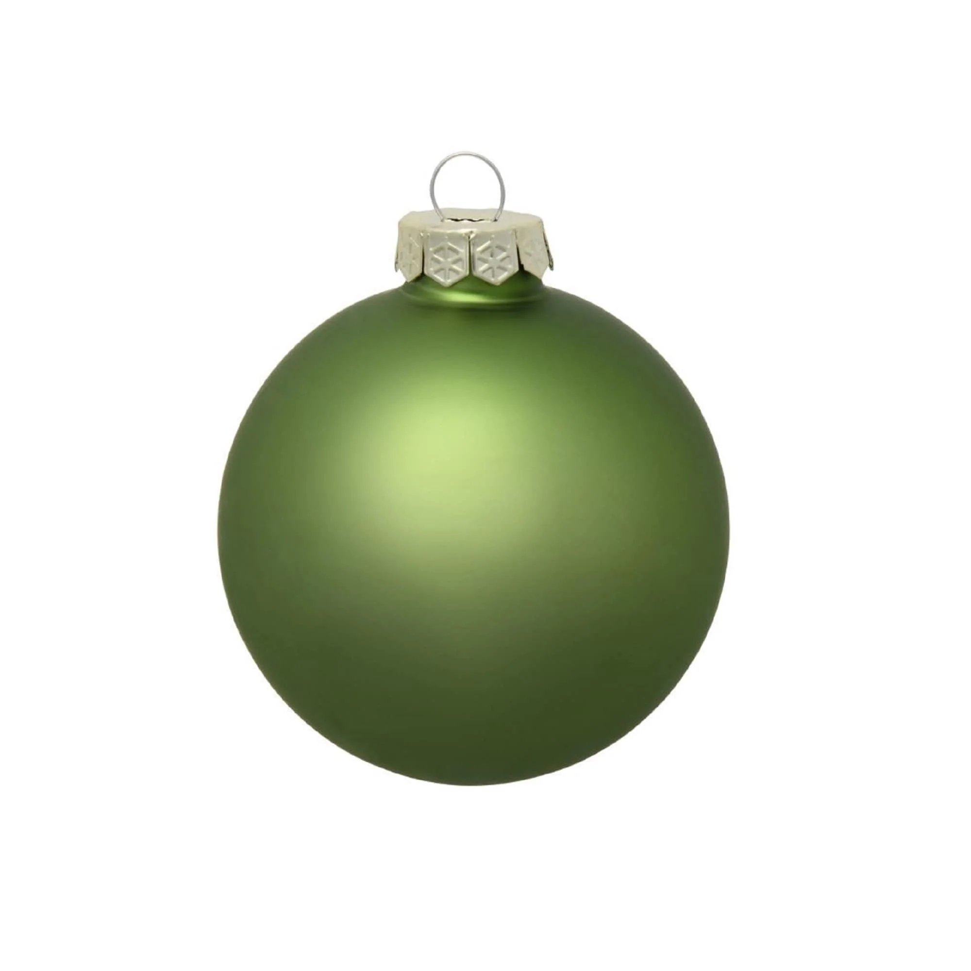 Matte Glass Christmas Ball Ornaments 2.75