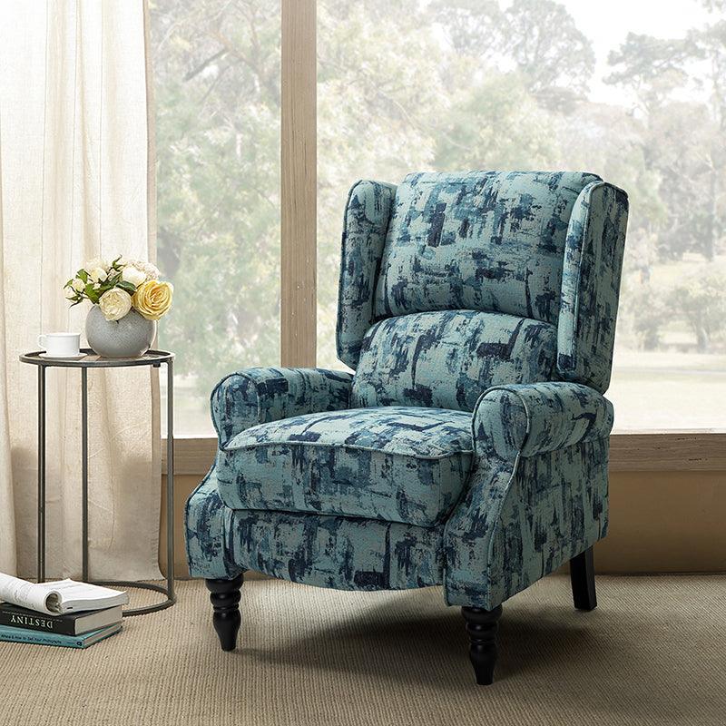 Erdeni Upholstered Manual Wingback Recliner Chair