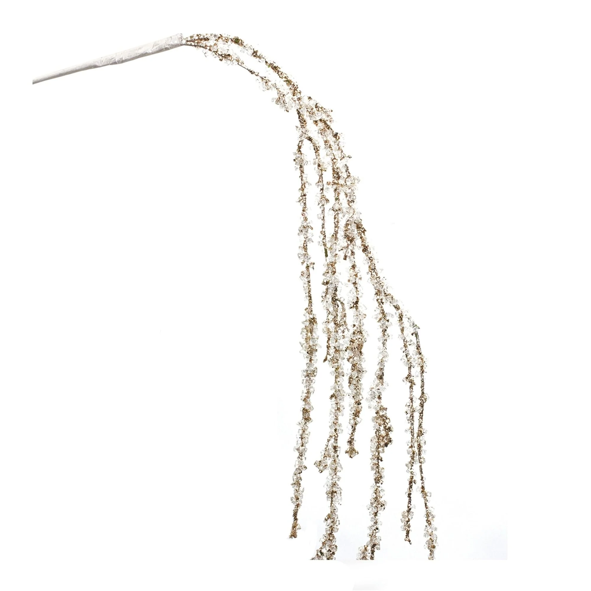 2 Piece Set Silver Glittered Hanging Artificial Christmas Branch 46