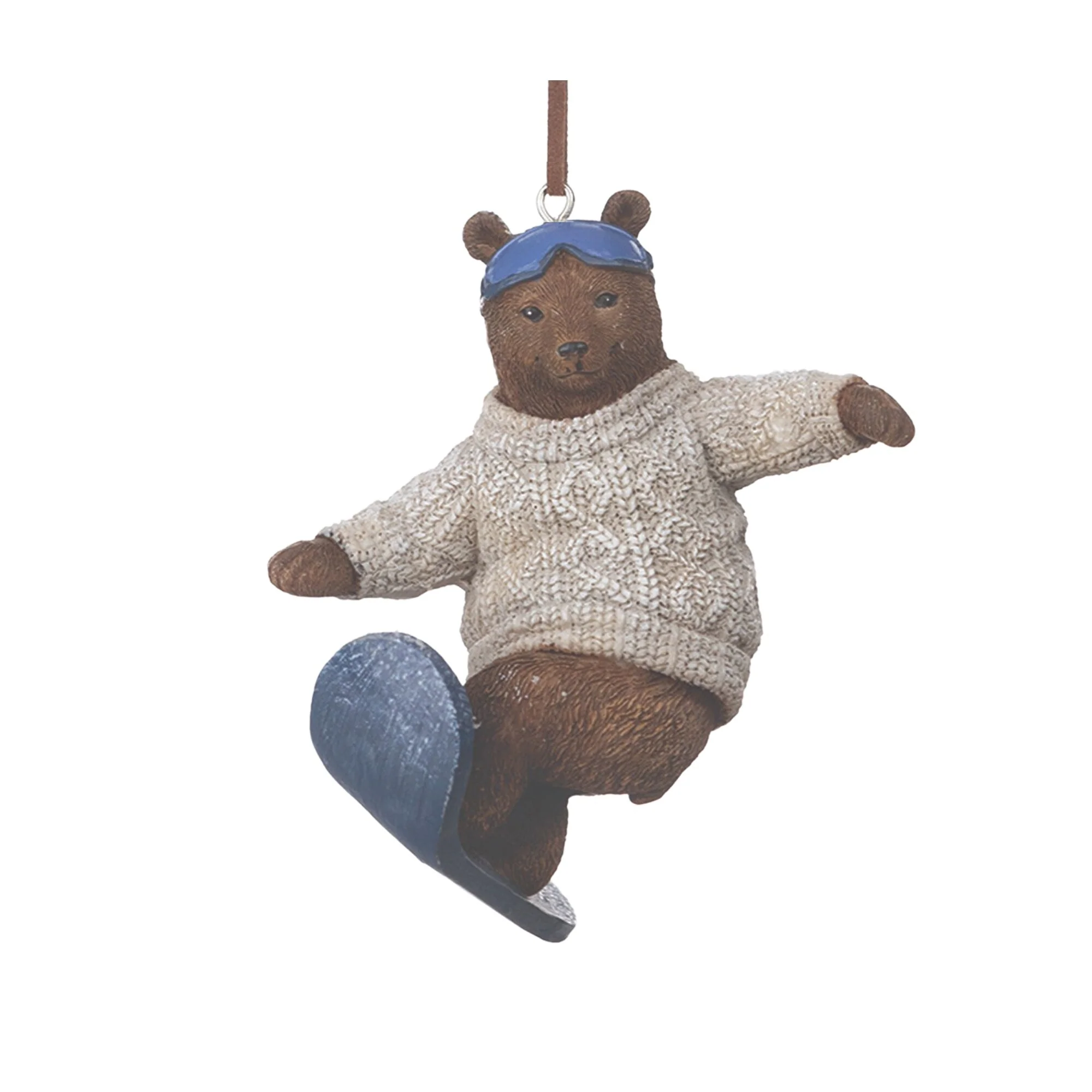 Bear in Skate and Snowboard Christmas Ornaments - 4