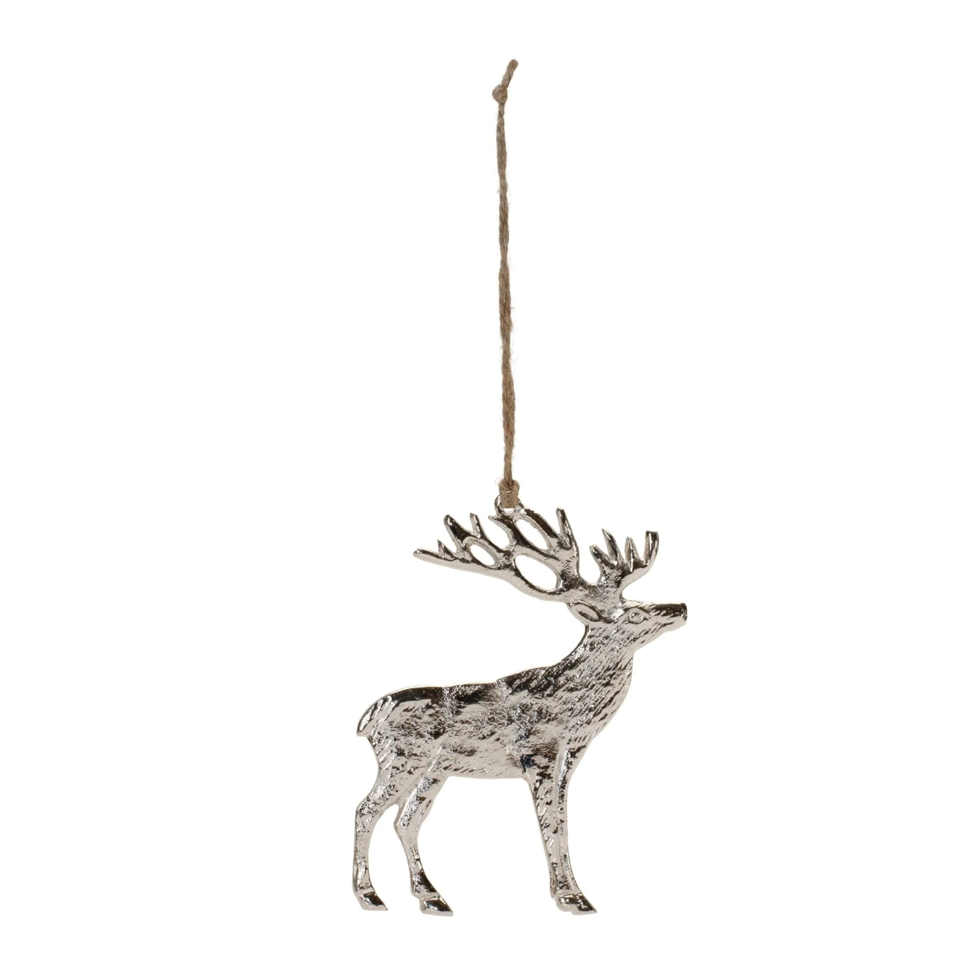 Rustic Distressed Reindeer Christmas Ornament - 5