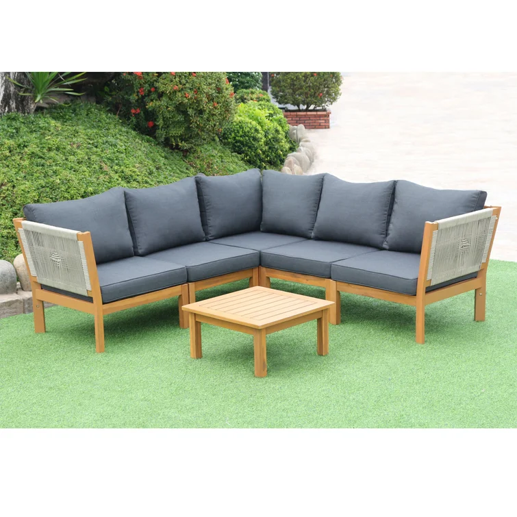 Aldford 5 - Person Outdoor Seating Group with Cushions