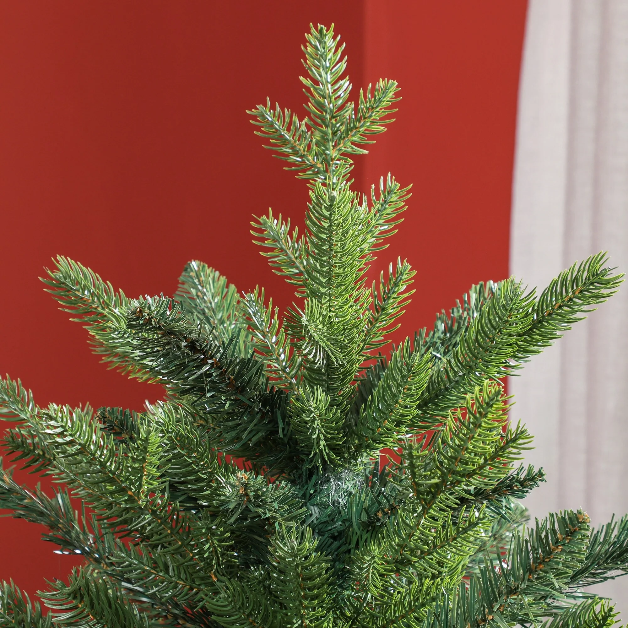 5ft Green Artificial Christmas Tree with 1309 Tips and Flame Retardant Branches, Easy Setup for Holiday Decor