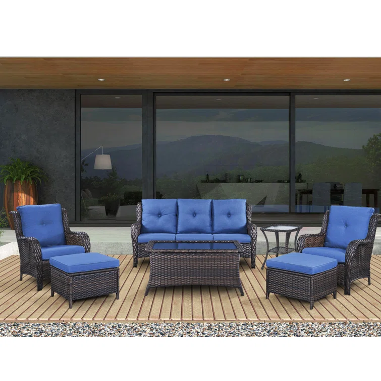 WFSBT 5 - Person Outdoor Seating Group with Cushions