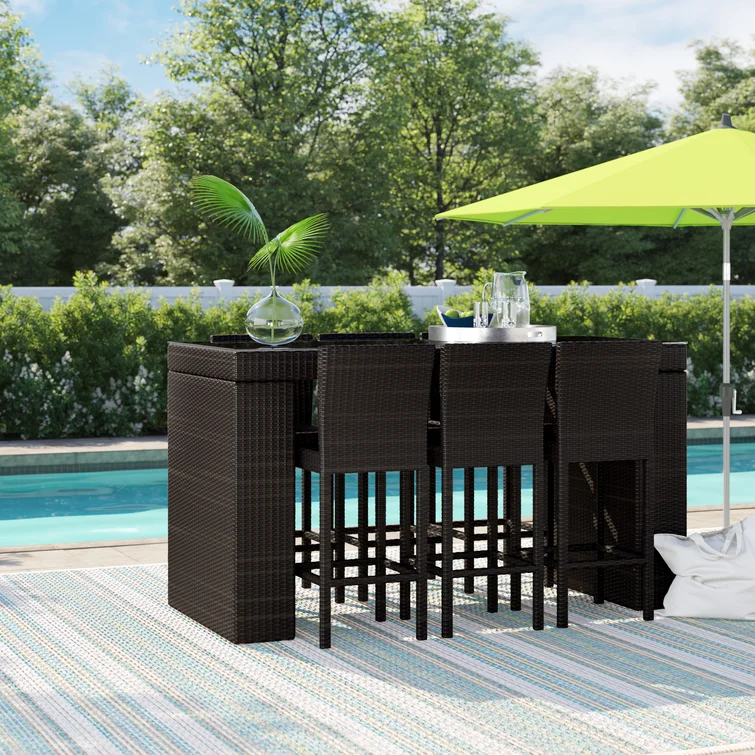 Fernando 6 - Person Rectangular Outdoor Dining Set