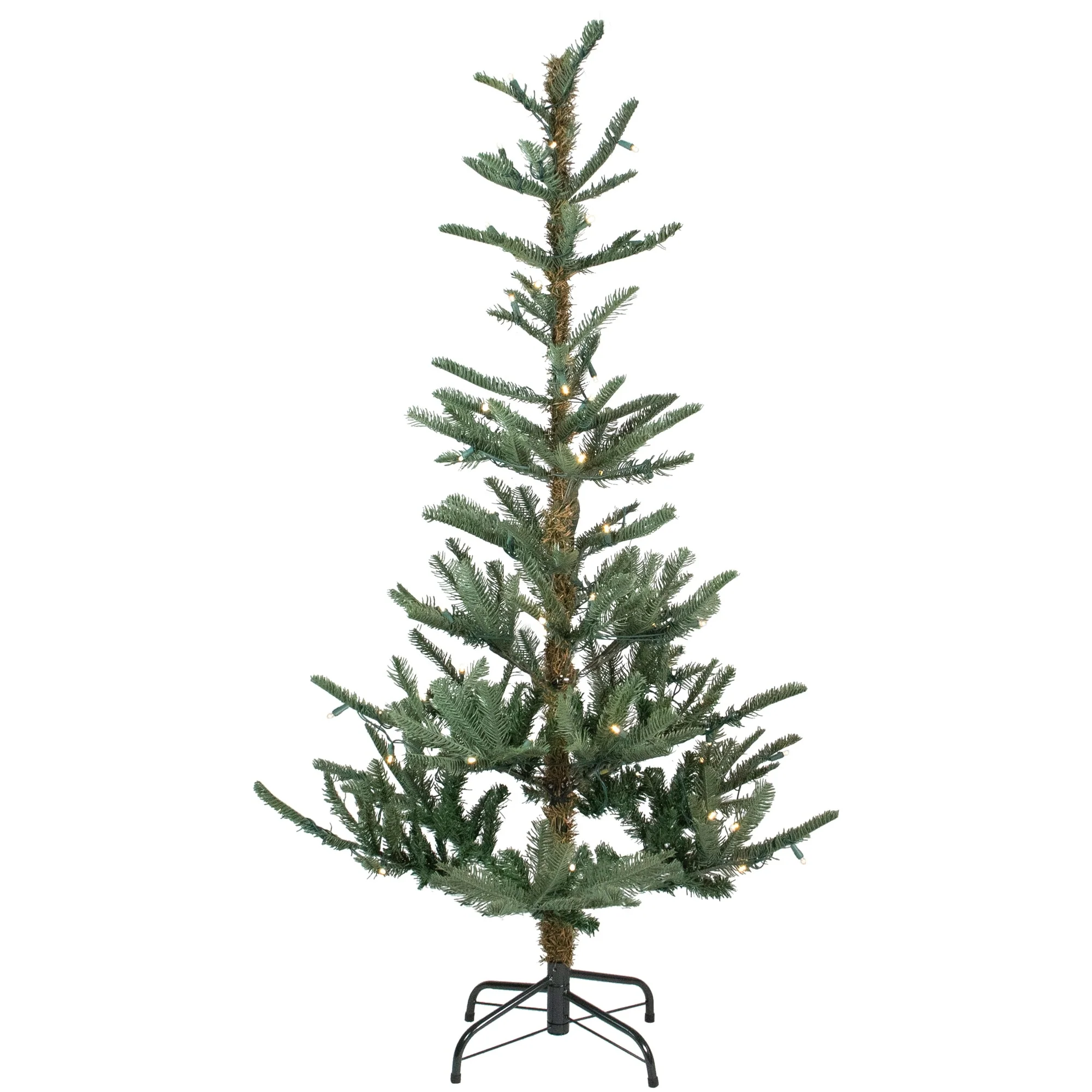 Pre-Lit Nordmann Fir Artificial Christmas Tree Warm Clear LED Lights.