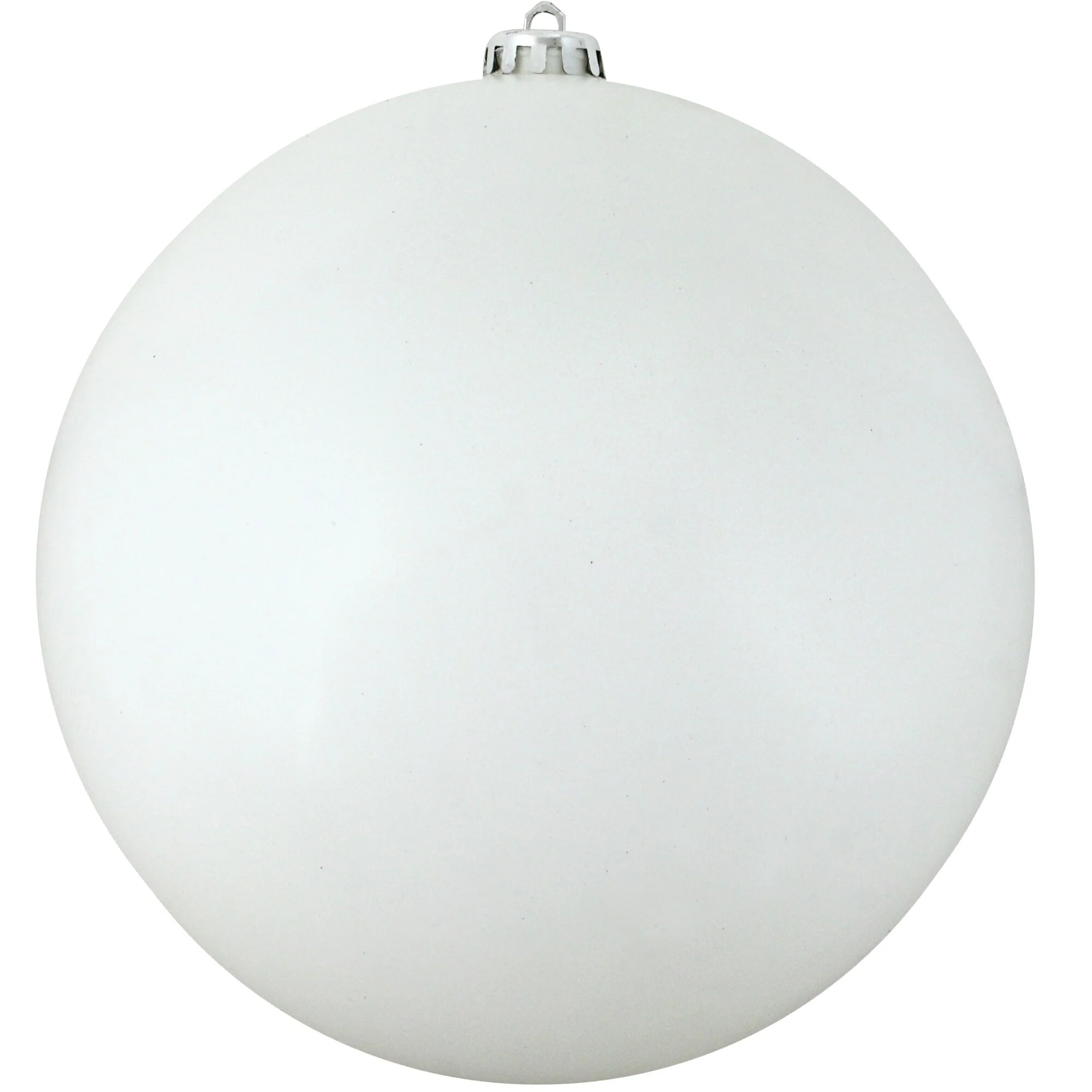 Shiny Winter White Shatterproof Christmas Ball Ornament 6