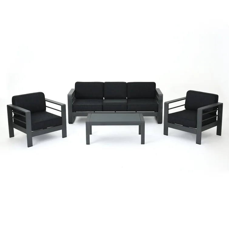 Caggiano 5 - Person Outdoor Seating Group with Cushions
