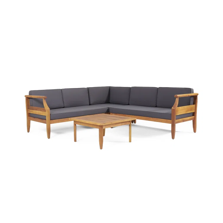 Trishul 5 - Person Outdoor Seating Group with Cushions