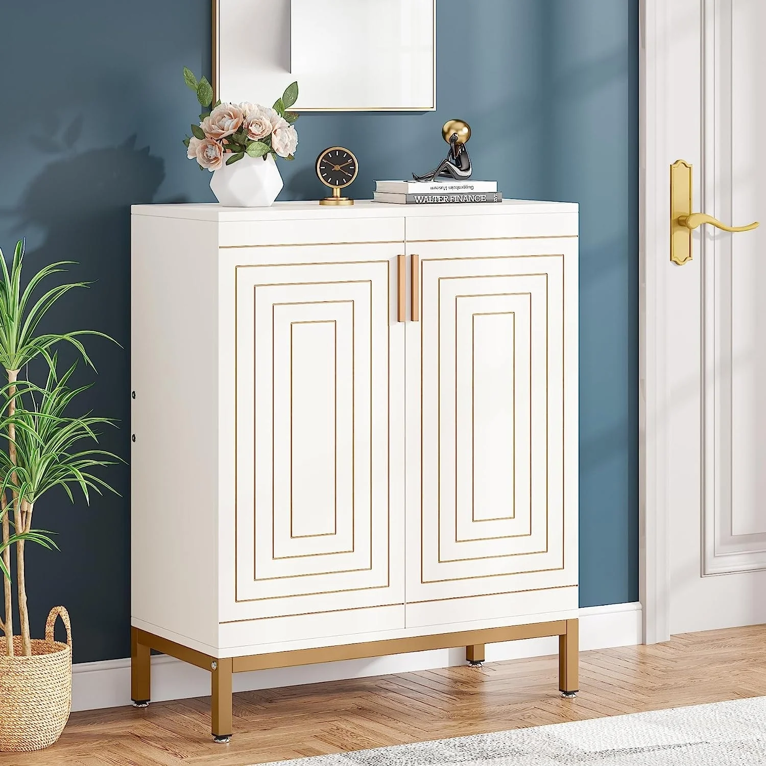 20 Pairs Entryway Shoe Storage Cabinet Storage Organizer for Closet