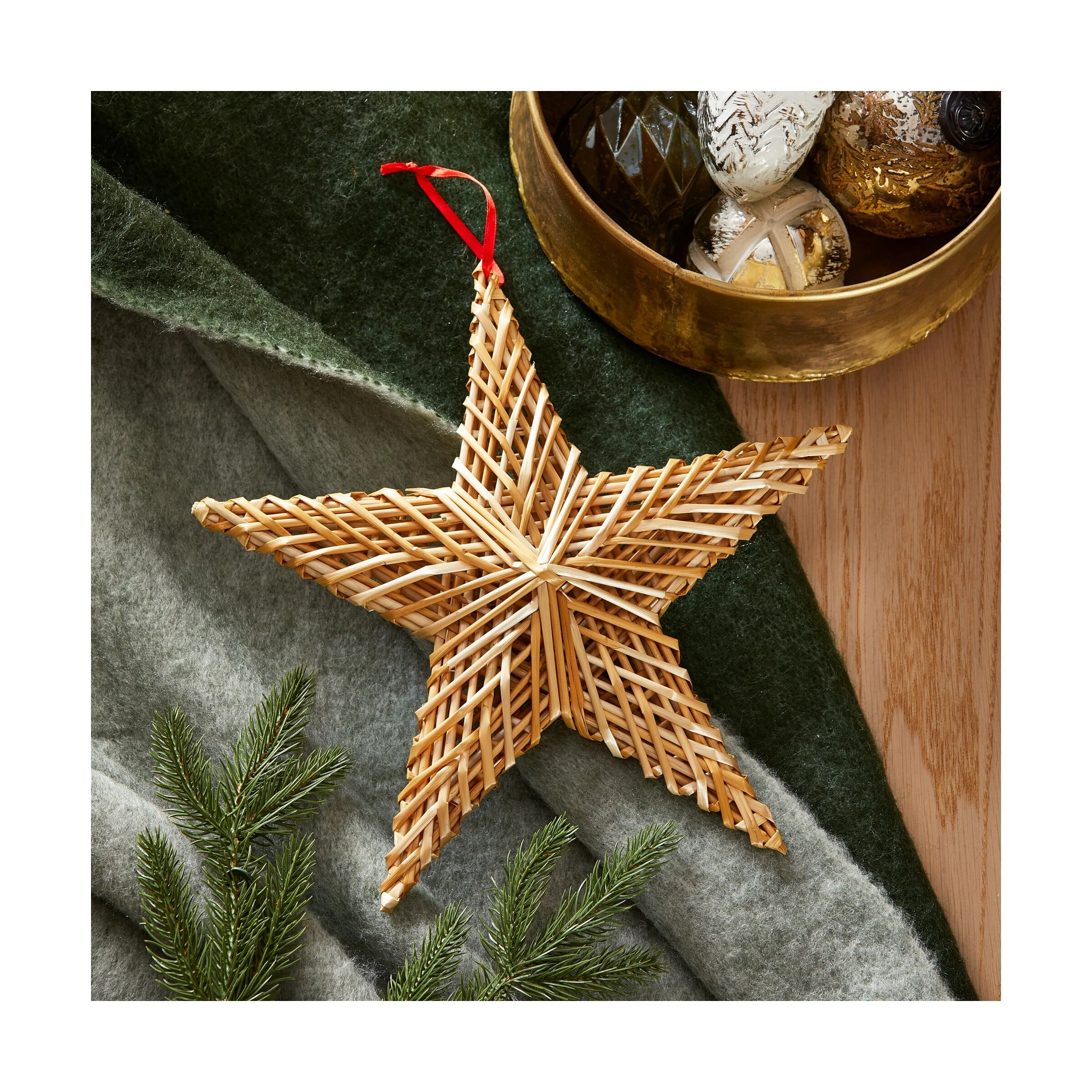 Straw Star Hanging Decor