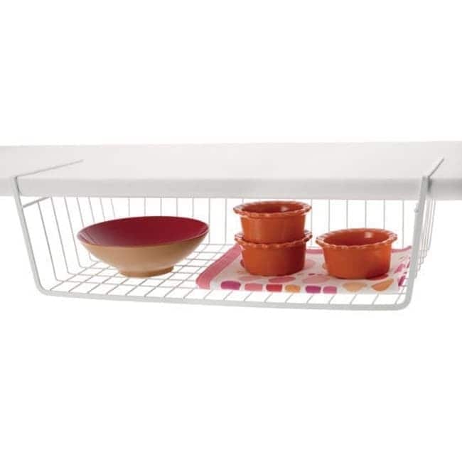 Organized Living Large White Under-cabinet Basket