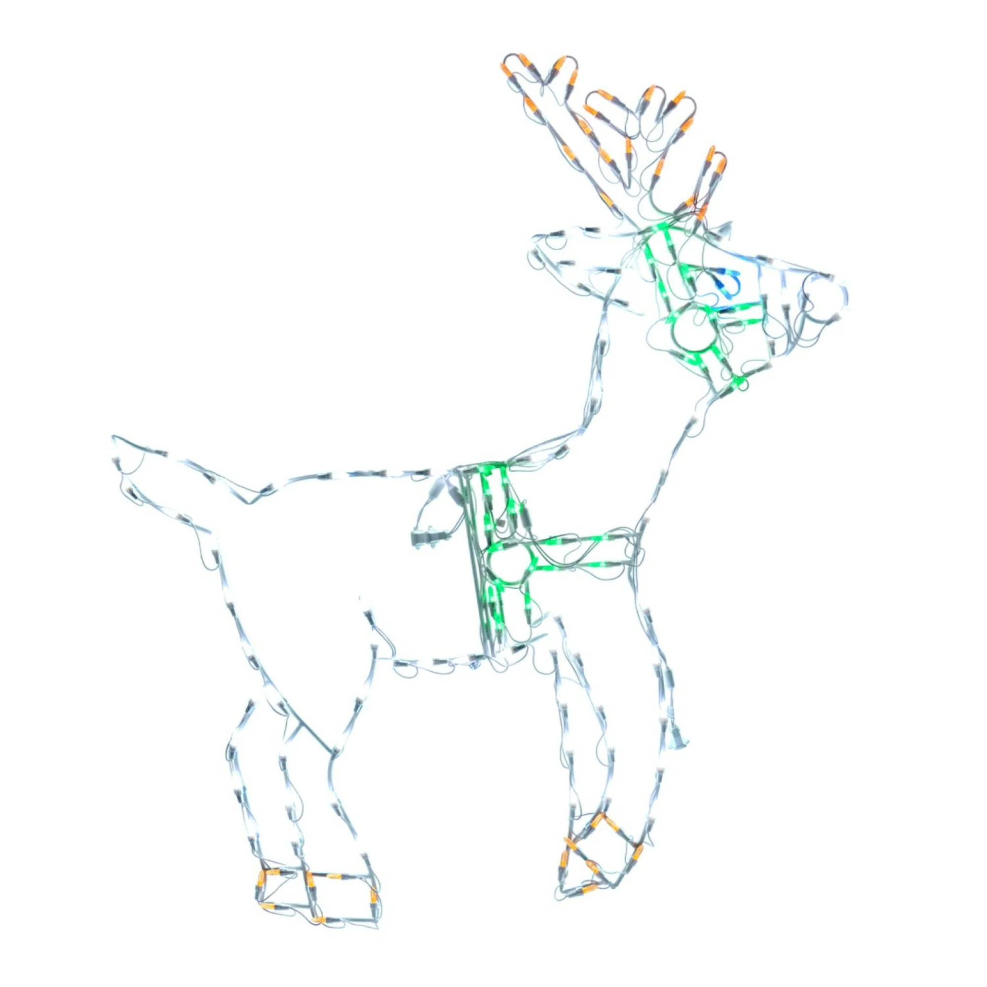 LED Lighted Standing Reindeer Outdoor Christmas Decoration - 46