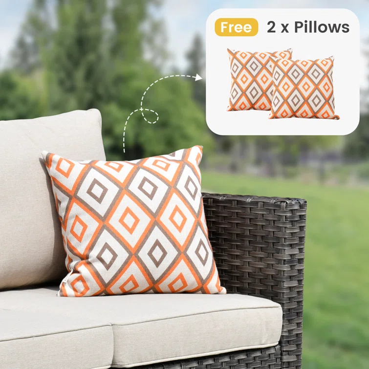 Amerissa 5 - Person Outdoor Seating Group with Cushions