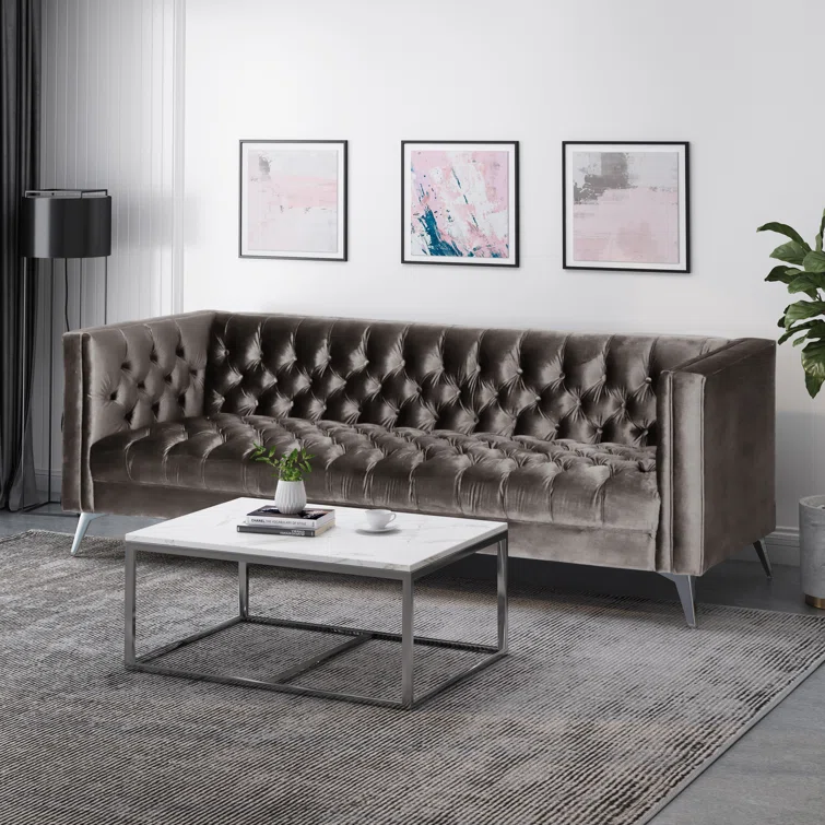 86.75'' Velvet Sofa