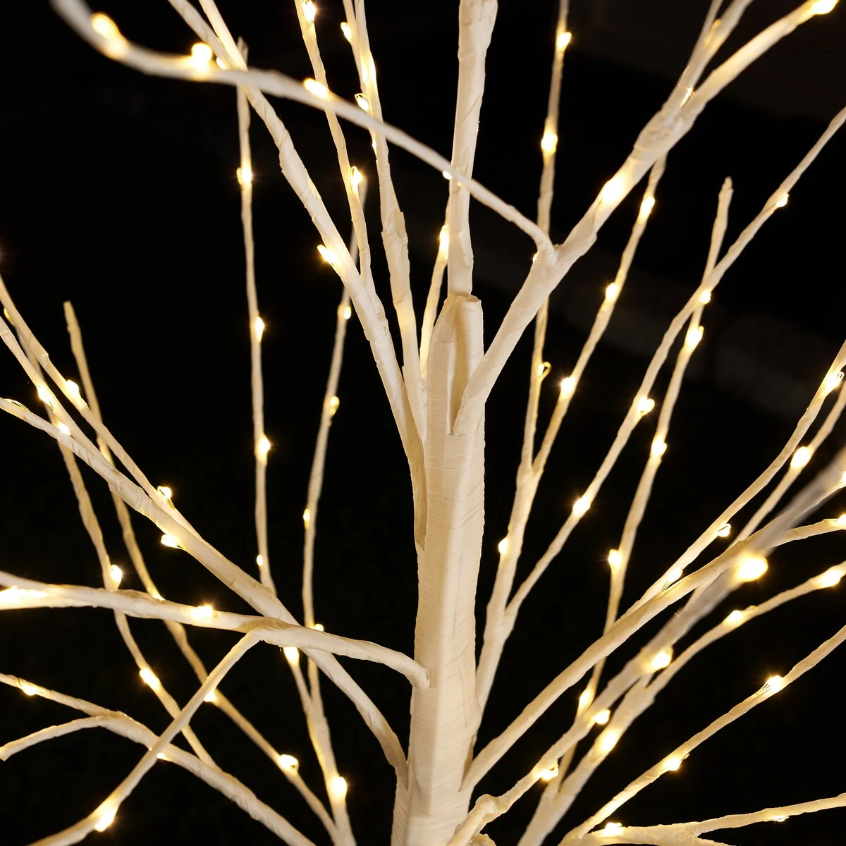 4 FT Copper Wire Birch Tree With 208 Warm White LEDs