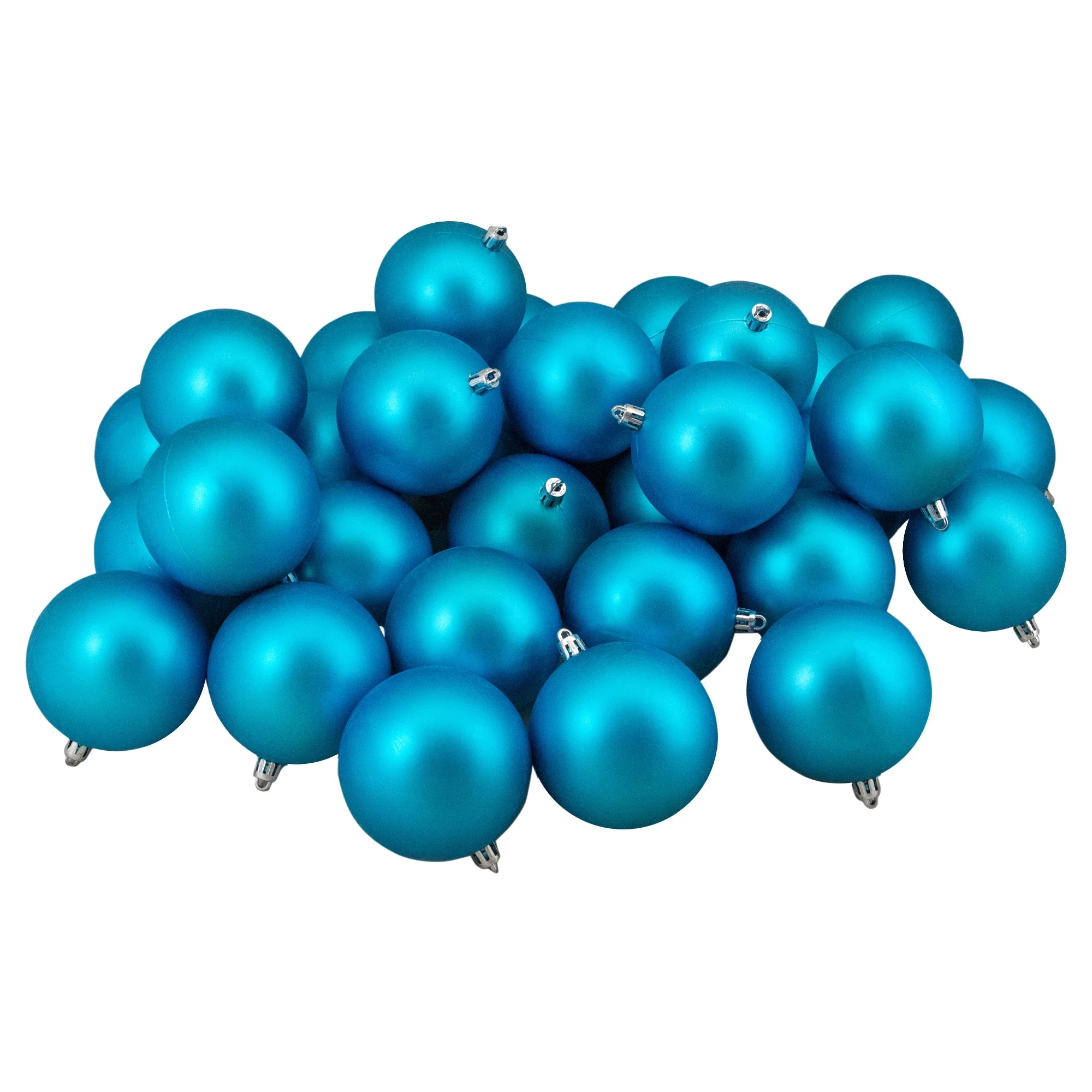 32ct Shatterproof Matte Christmas Ball Ornaments 3.25