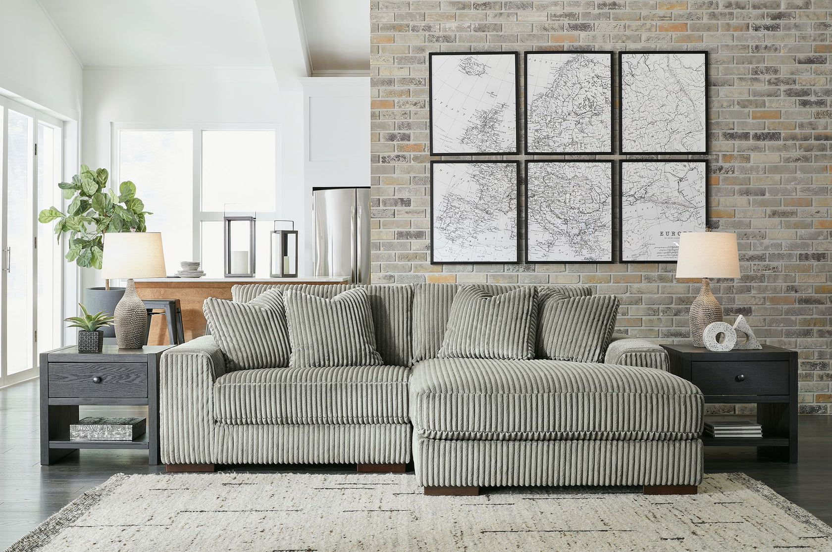 Facing Corner Chaise 2 Pc Sectional