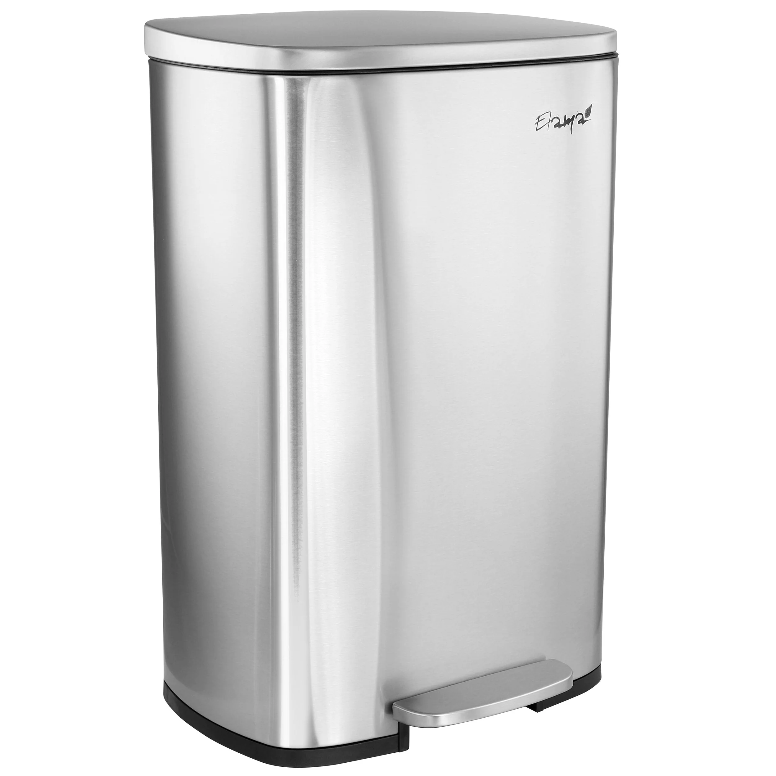 Elama 3 Piece Stainless Steel Trash Can