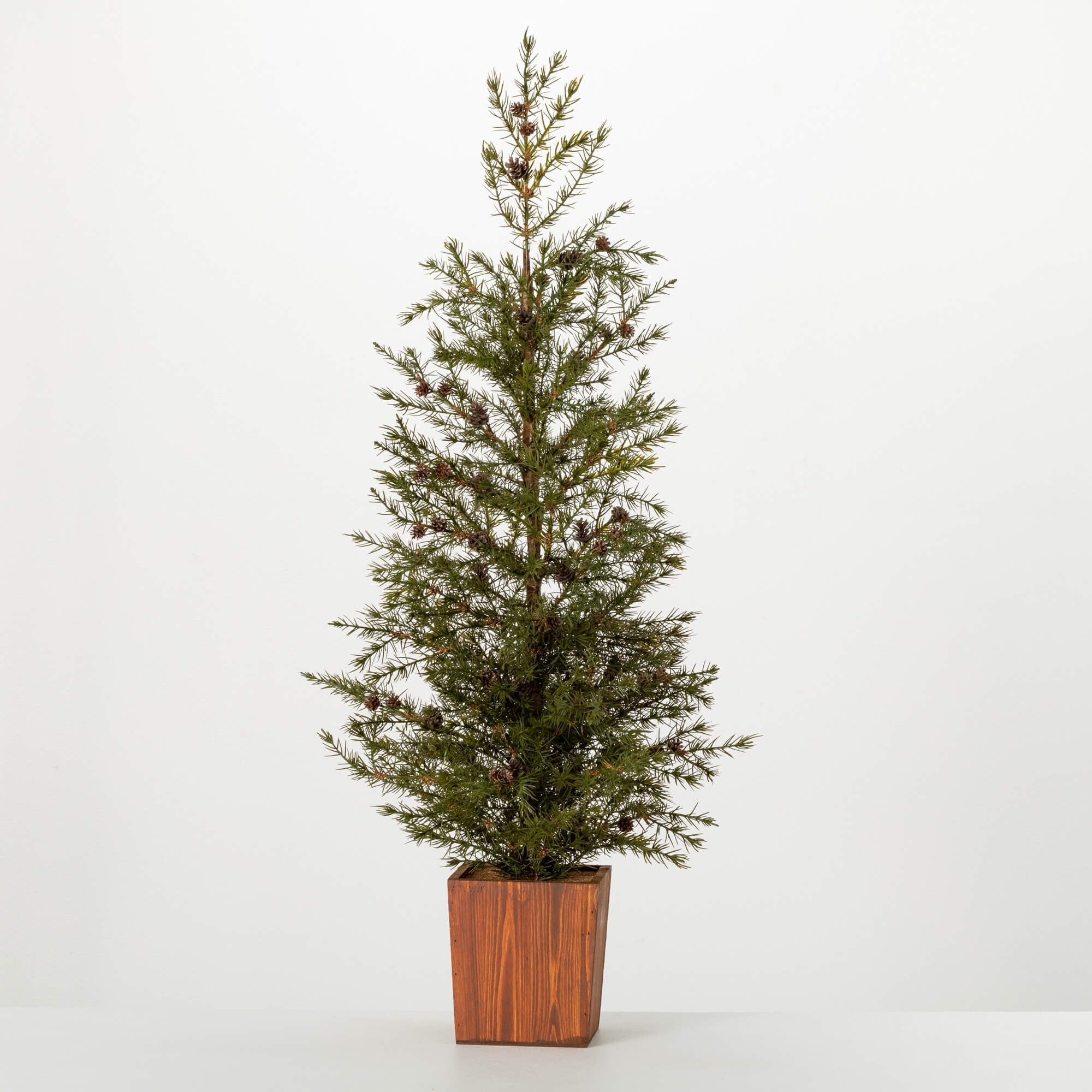 Sullivans Artificial Christmas Potted Cedar Pinecone Tree