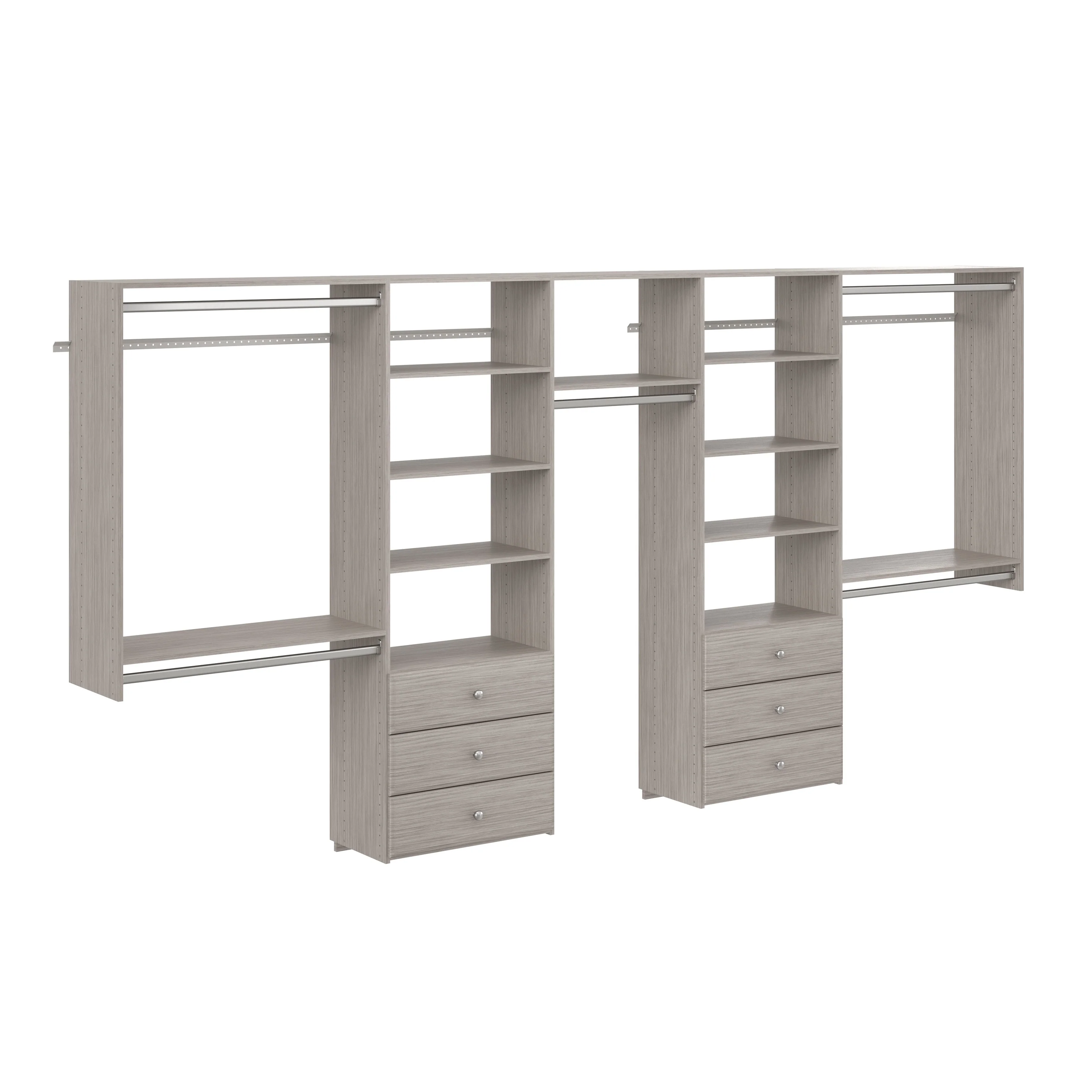Easy Track 12 Ft. W. Deluxe Laminate Closet Kit