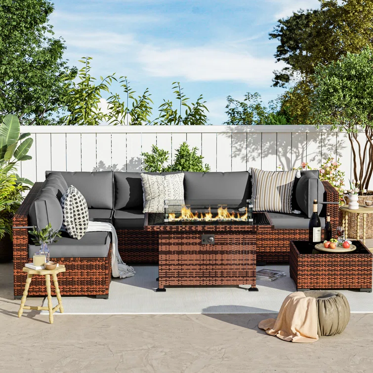 Ceilia 6 - Person Outdoor Seating Group with Cushions