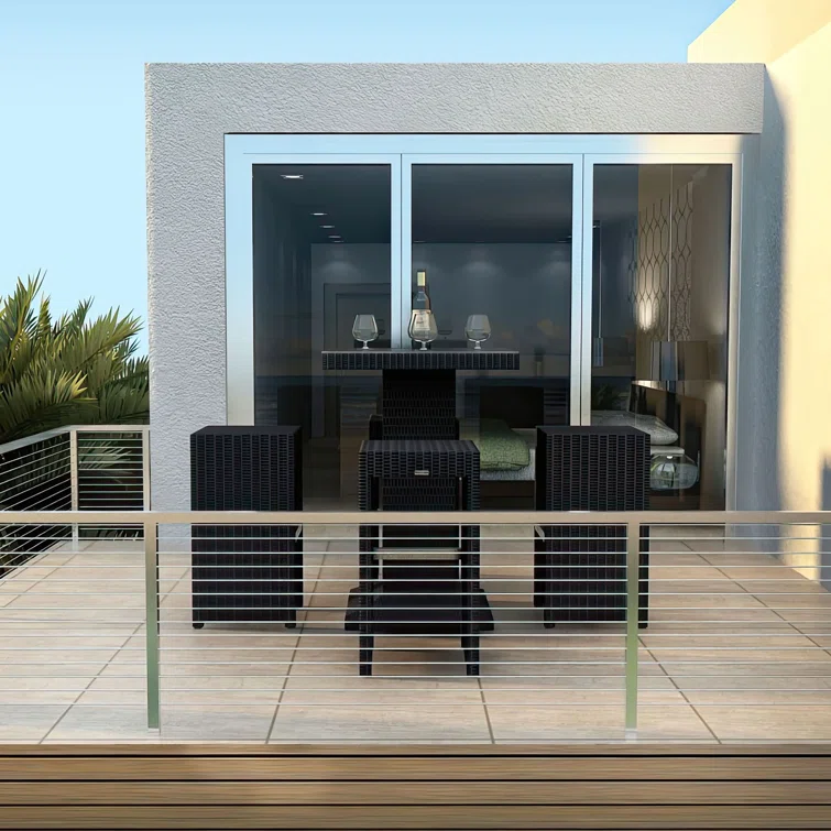 Aleacia 4 - Person Square Outdoor Dining Set