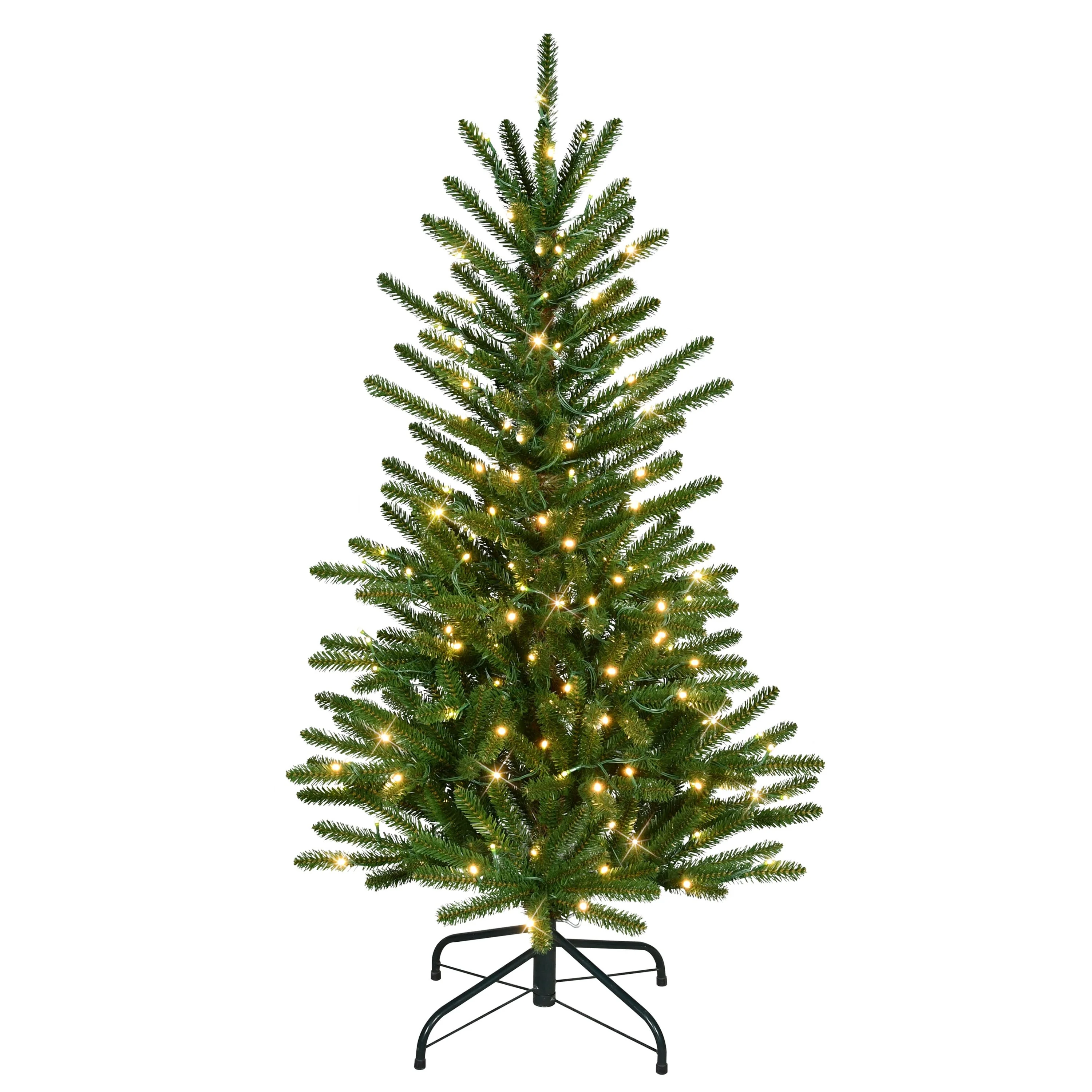 Puleo International 4.5' Pre-Lit Artificial Mountain View Spruce Tree