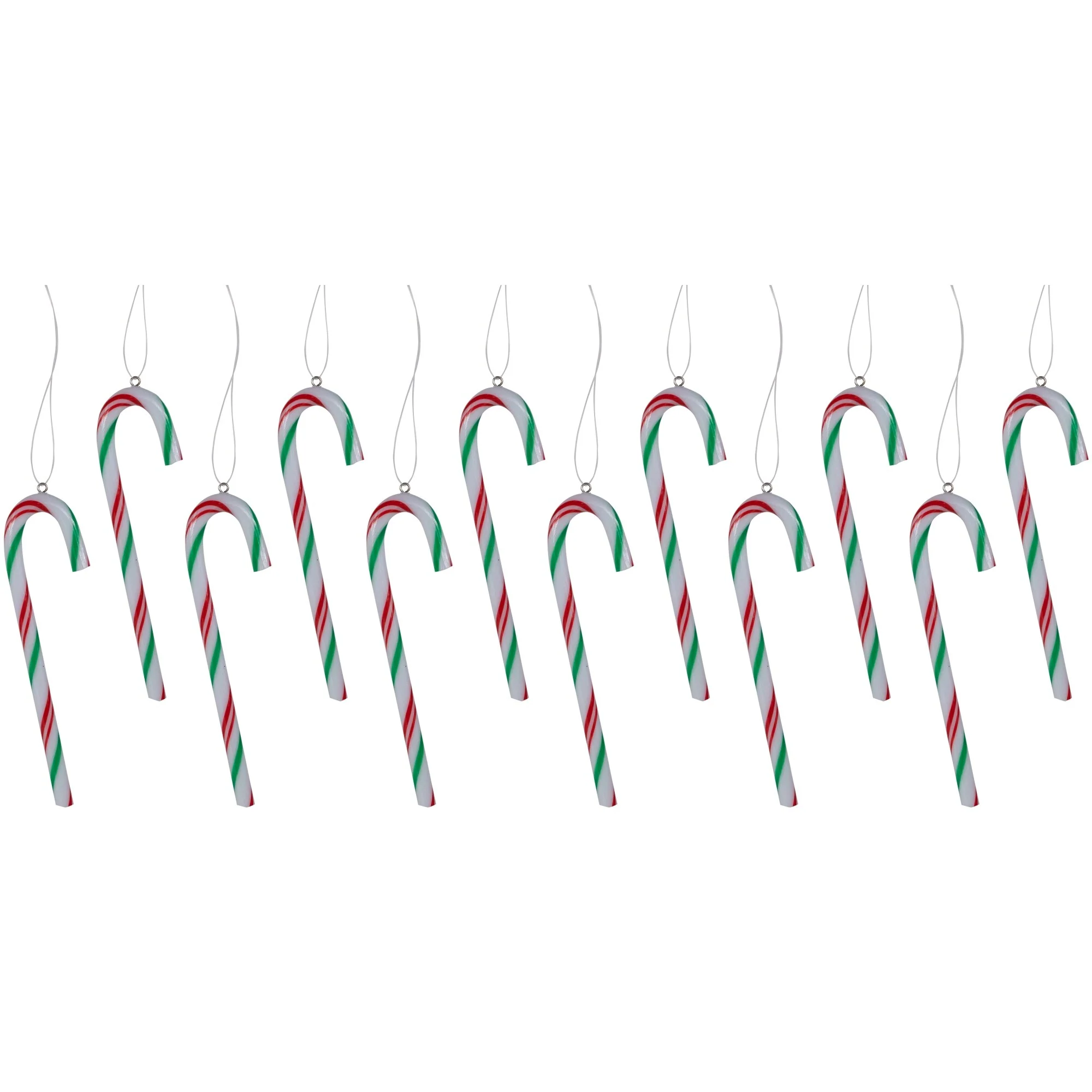 12ct Multi Twist Candy Cane Christmas Ornaments 4