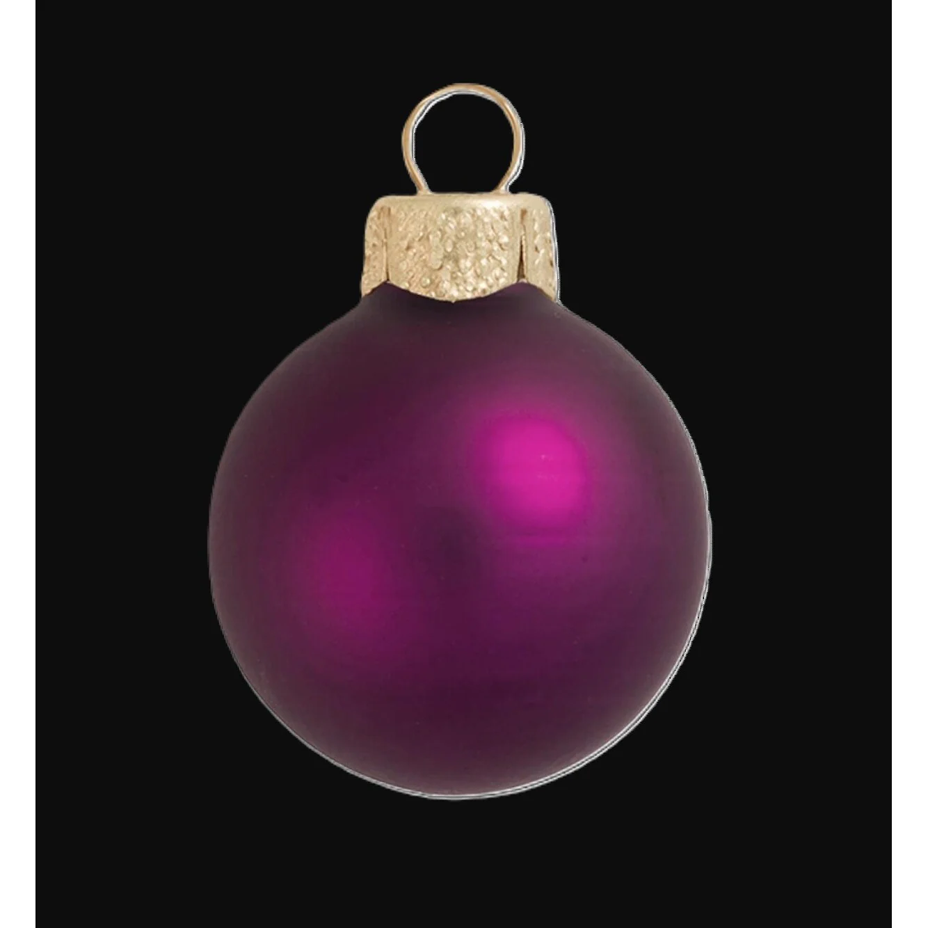 Matte Glass Christmas Ball Ornaments 2.75