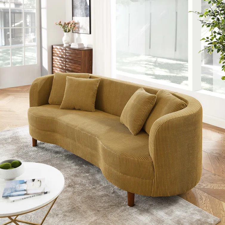Lutanda 90'' Corduroy Sofa