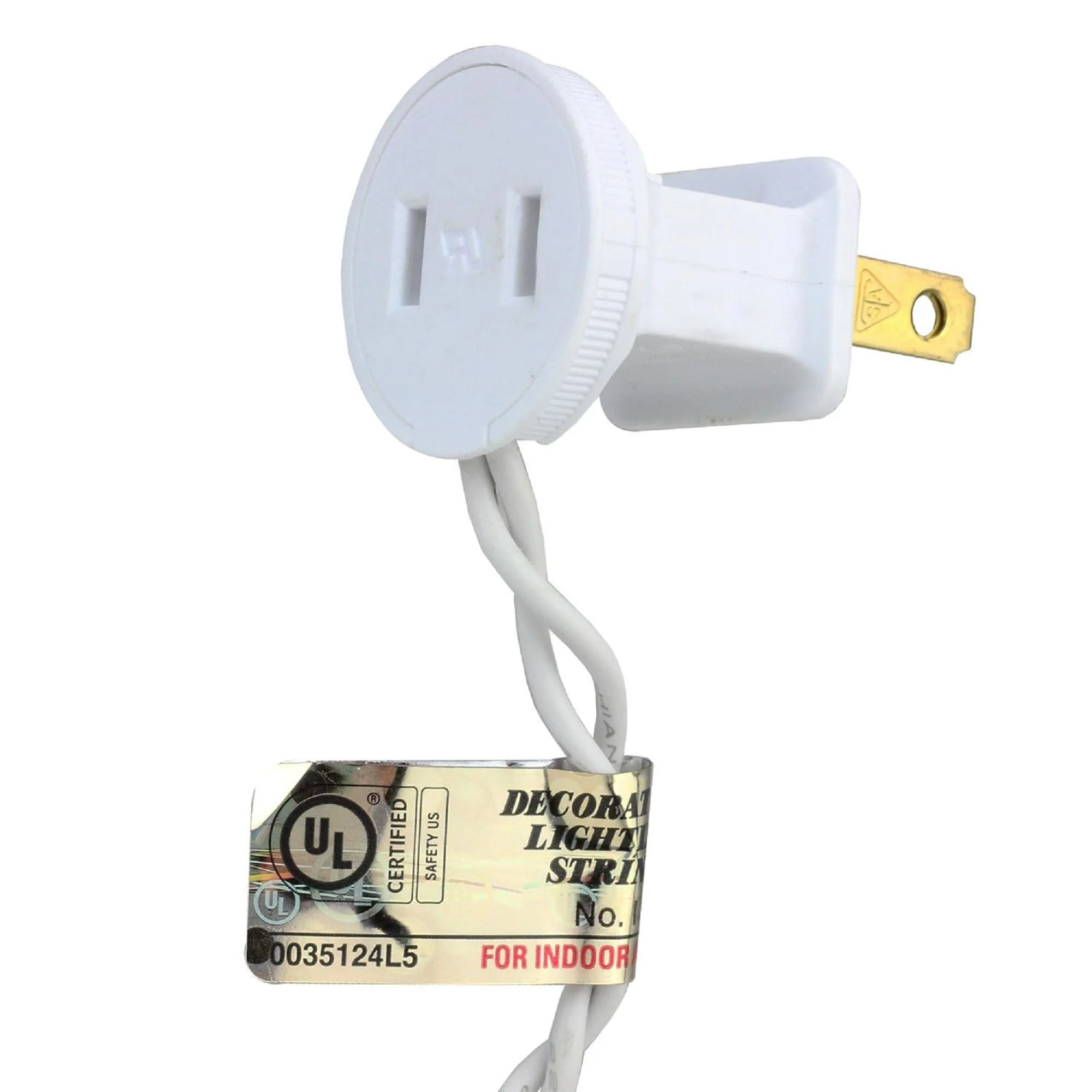 50 Orange LED Wide Angle Christmas Lights - 16.25 ft White Wire