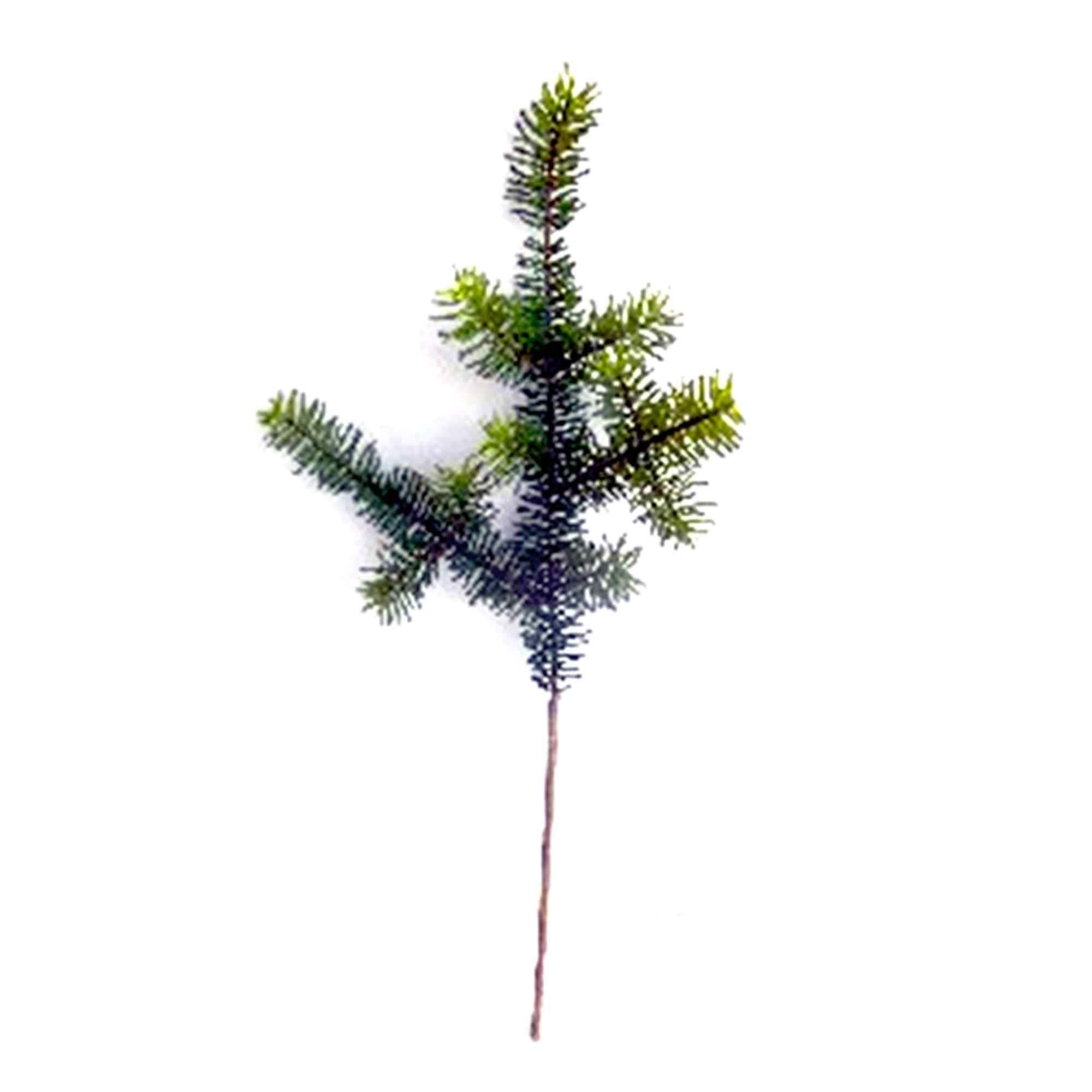 Set of 6 Green and Brown Pine Christmas Artificial Sprays 29