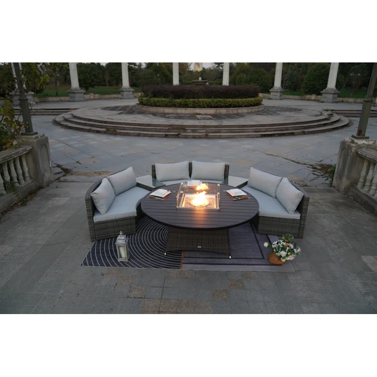 6 - Person Outdoor Seating Group with Cushions