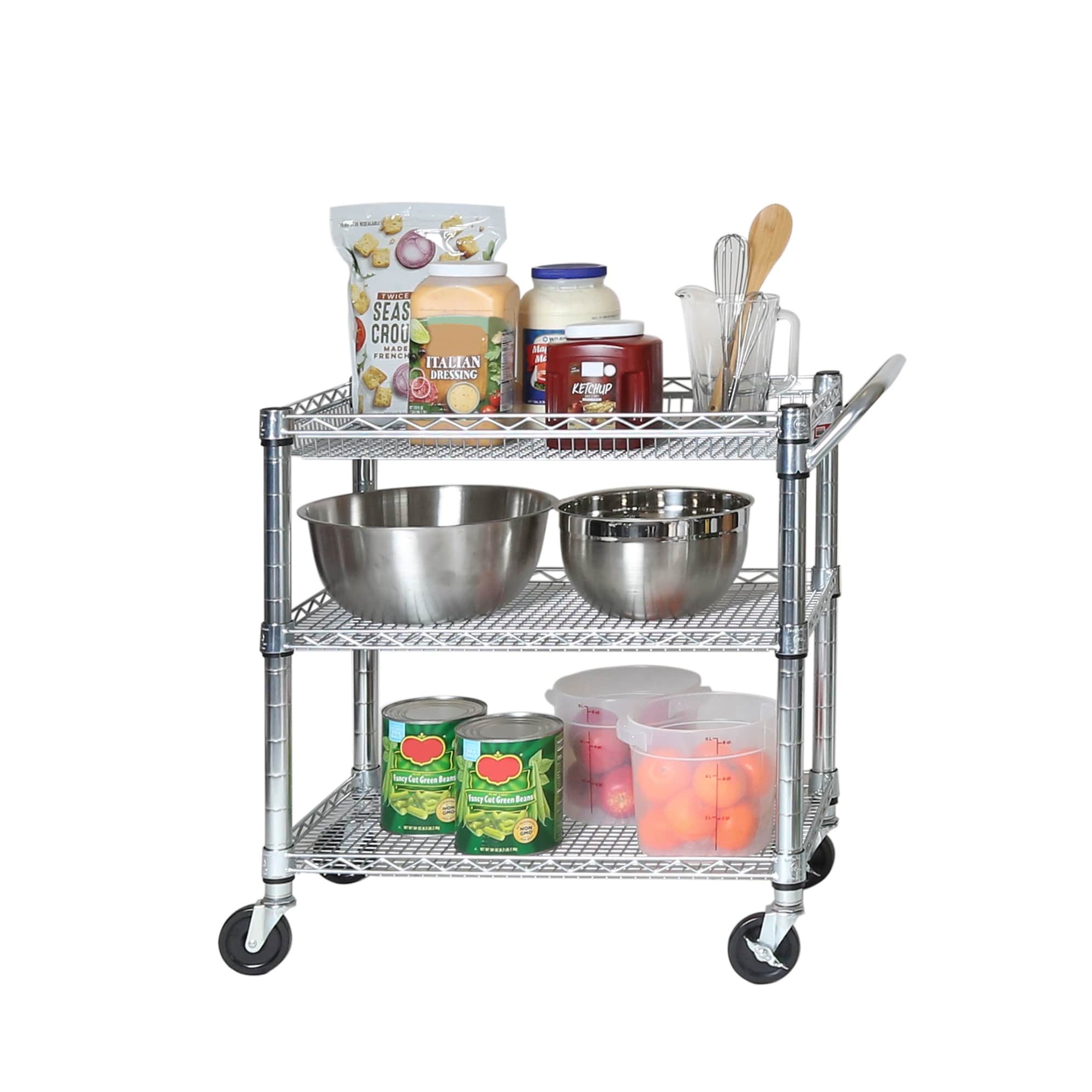 Seville Classics Heavy-Duty Commercial-Grade Utility Cart, NSF Listed
