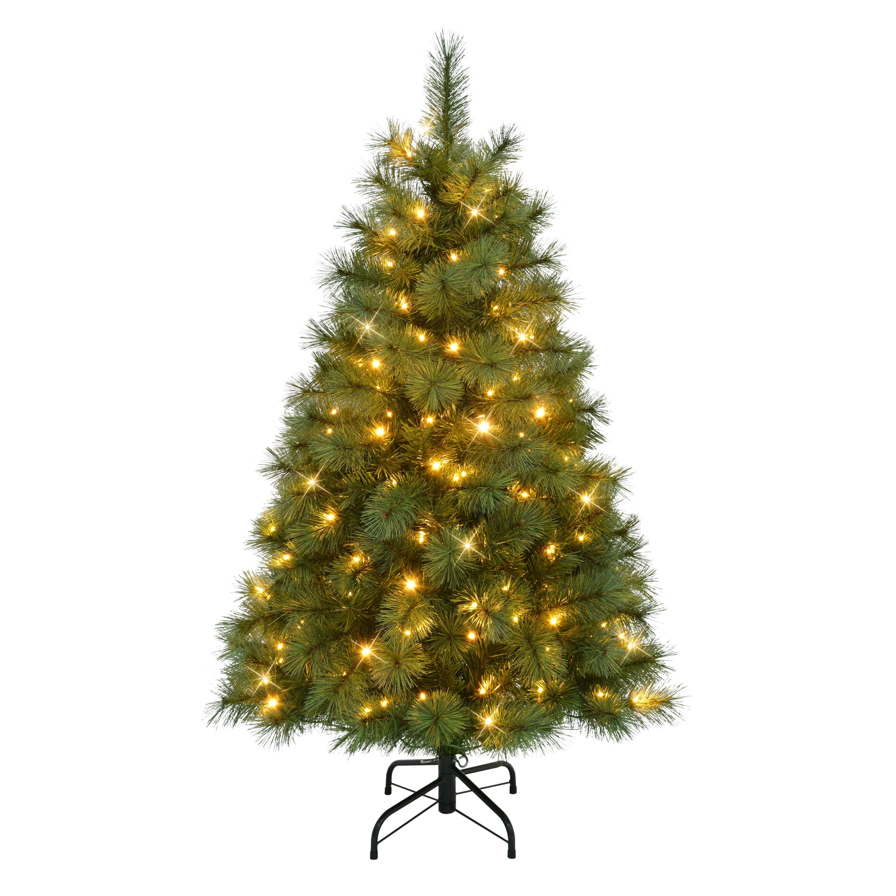 Puleo International 4.5' Pre-Lit Artificial Wyoming Pine Tree with Multi-Function LED Lights