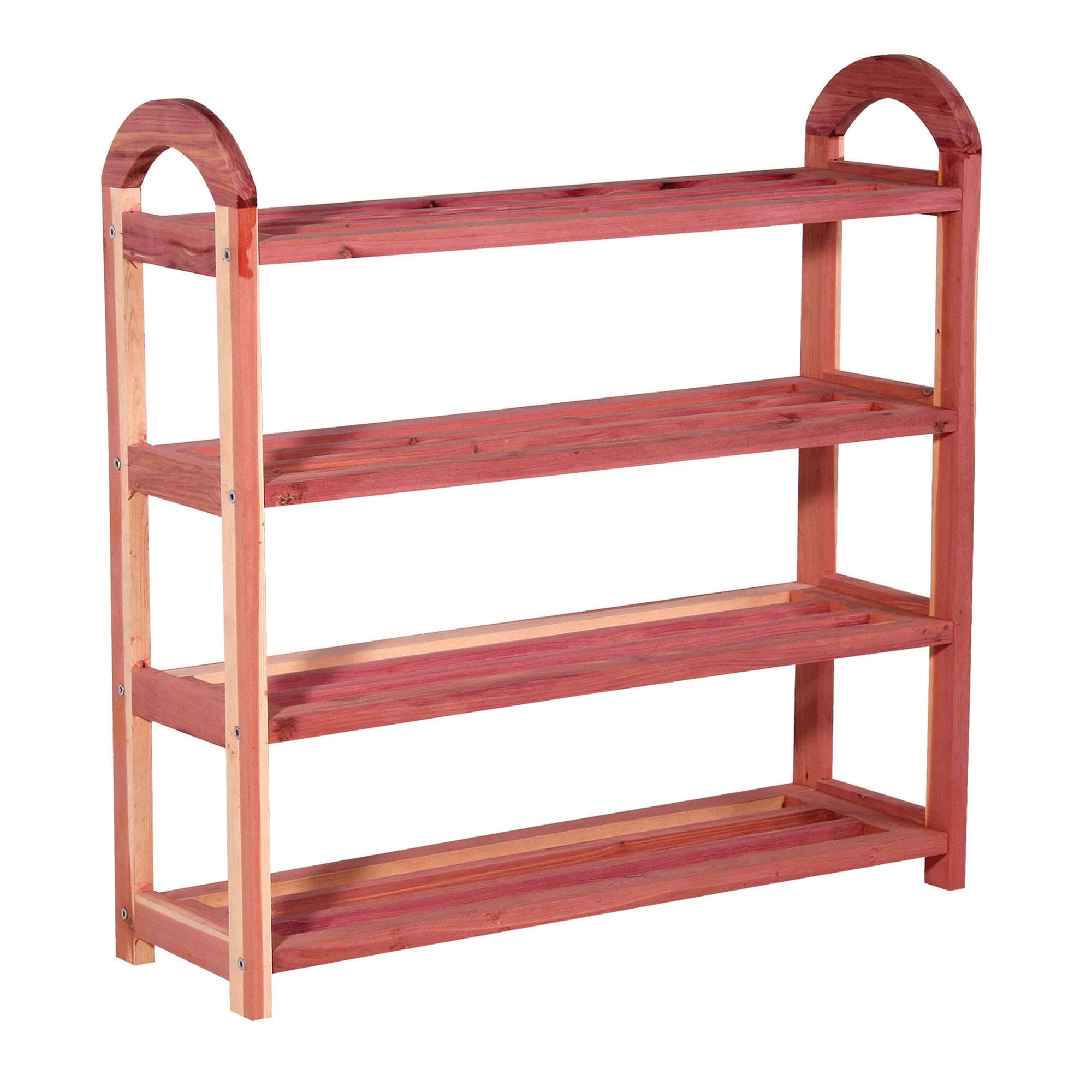 Household Essentials Cedar Fresh 4-Tier Cedar Shoe Rack