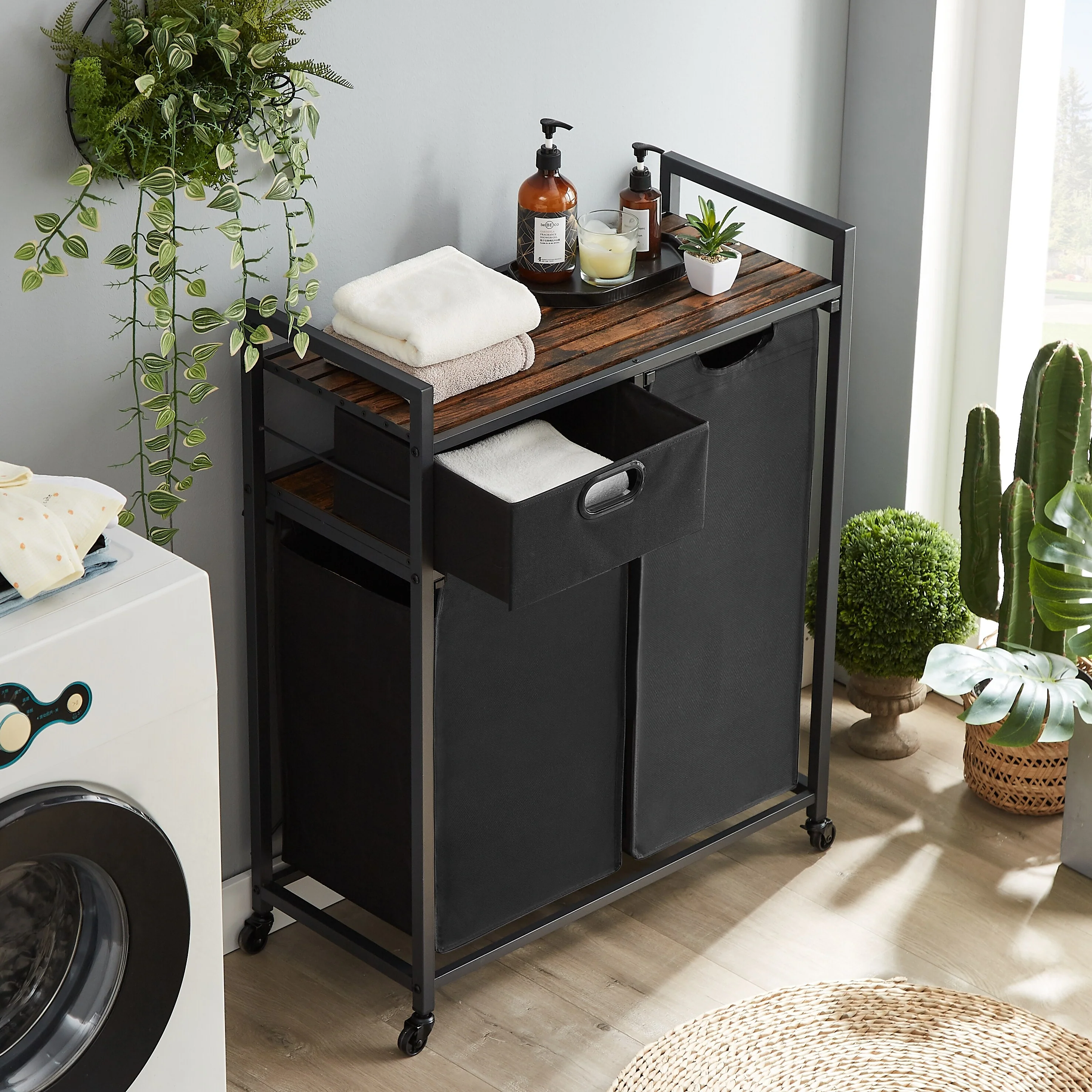 Multifunctional Laundry Basket, Laundry Hamper with Sturdy Material and Unique Storage Functionality