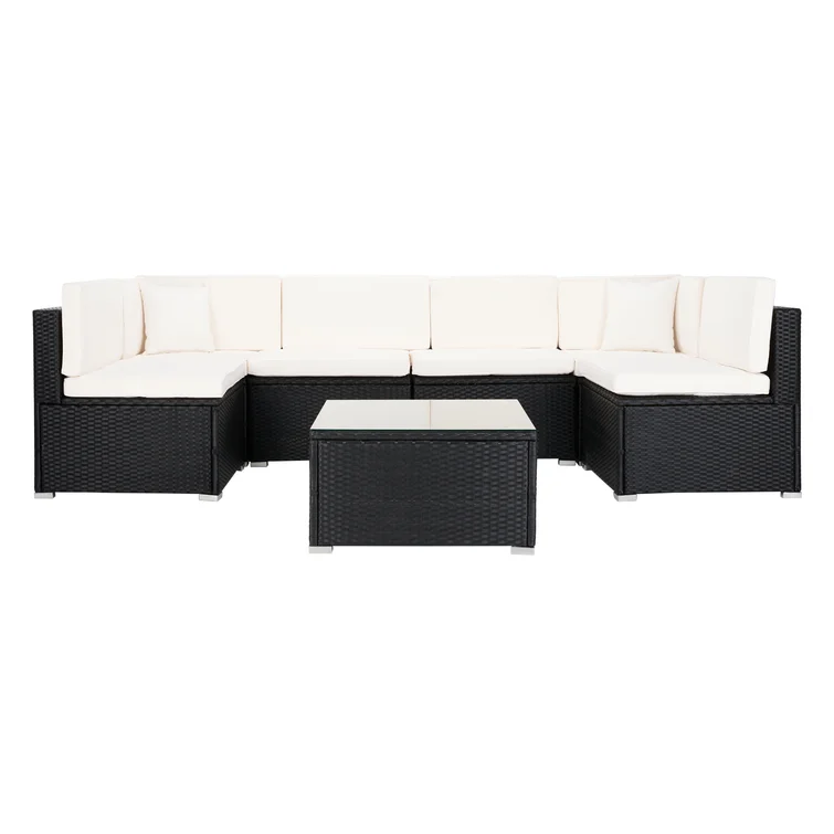 Azrien 6 - Person Outdoor Seating Group with Cushions