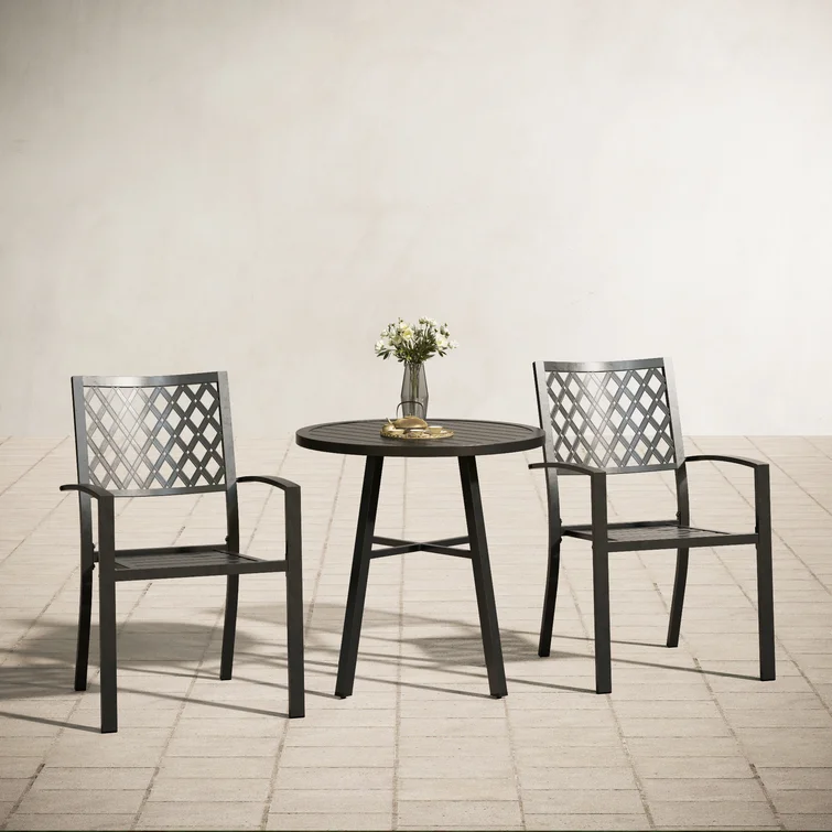 Stines 2 - Person Round Outdoor Dining Set