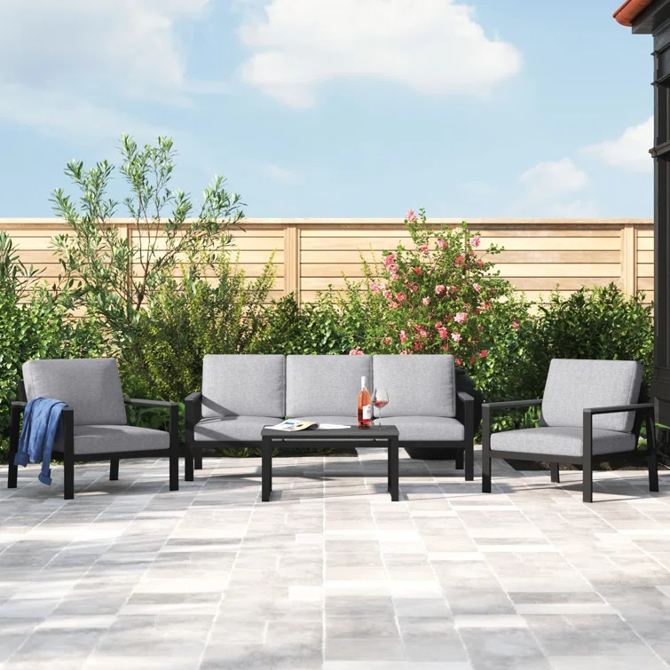 Townsend 5 - Person Outdoor Seating Group with Cushions
