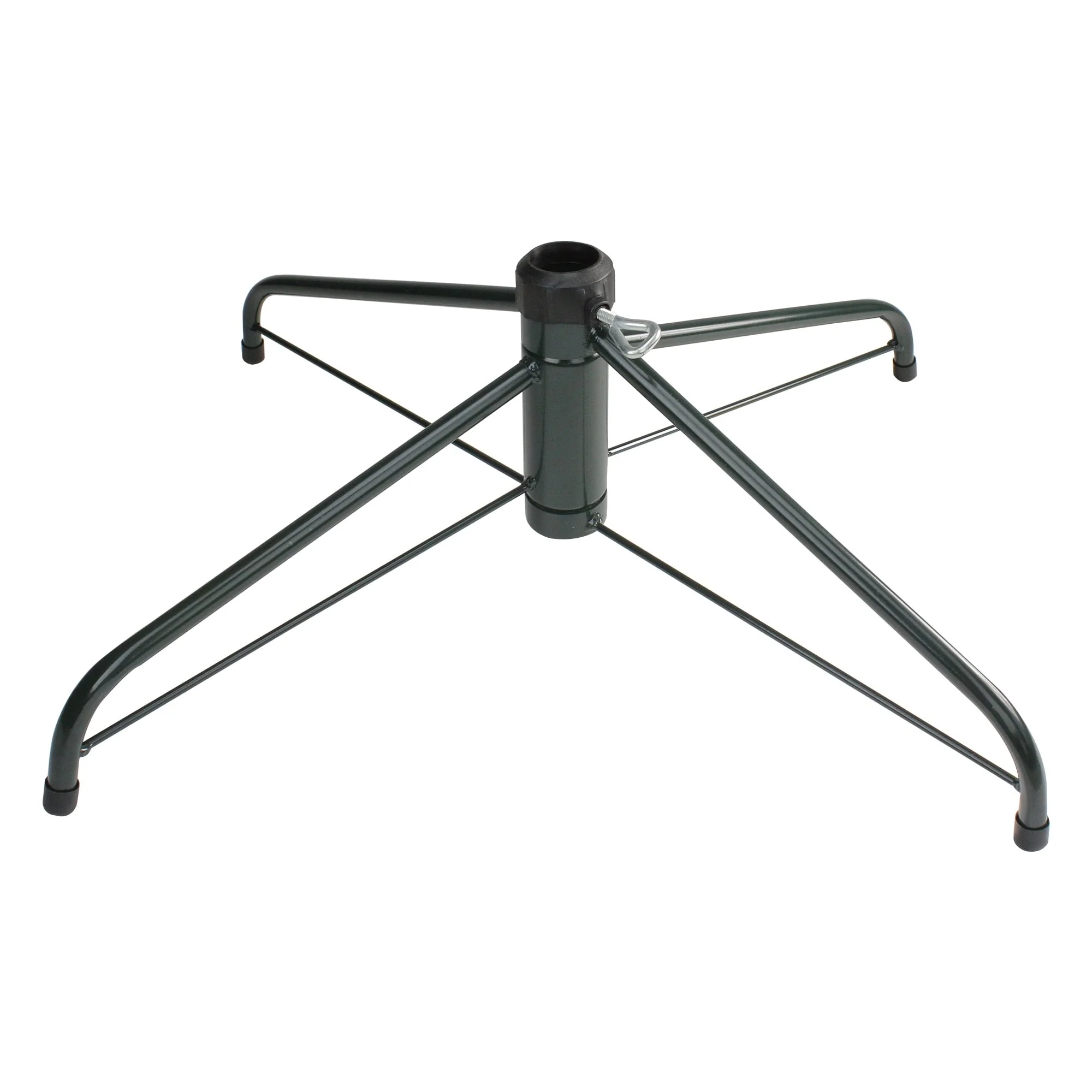 Green Metal Christmas Tree Stand for Artificial Trees.